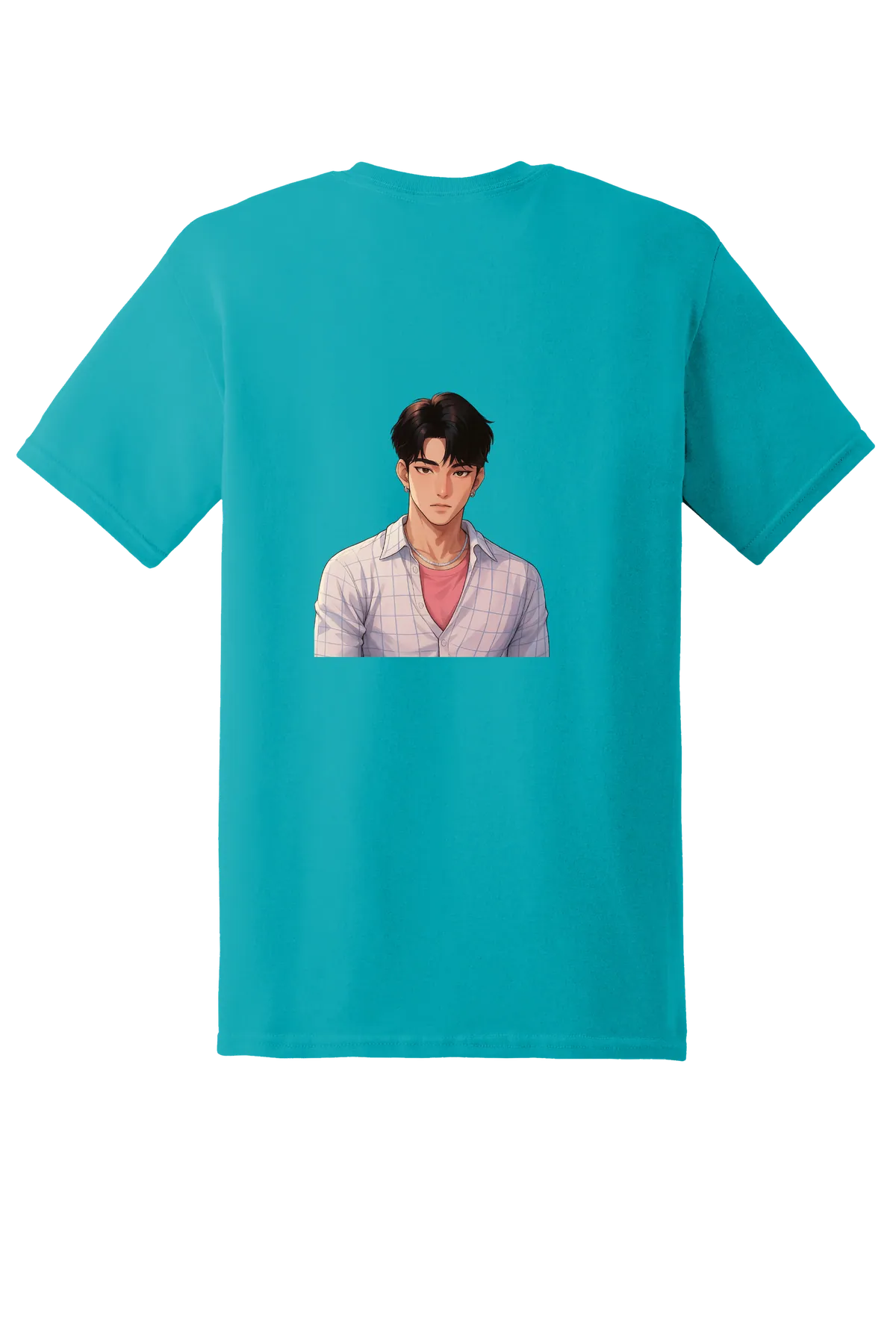 KPop Demon Hunters Tee No. 93, Tropical Blue, back print
