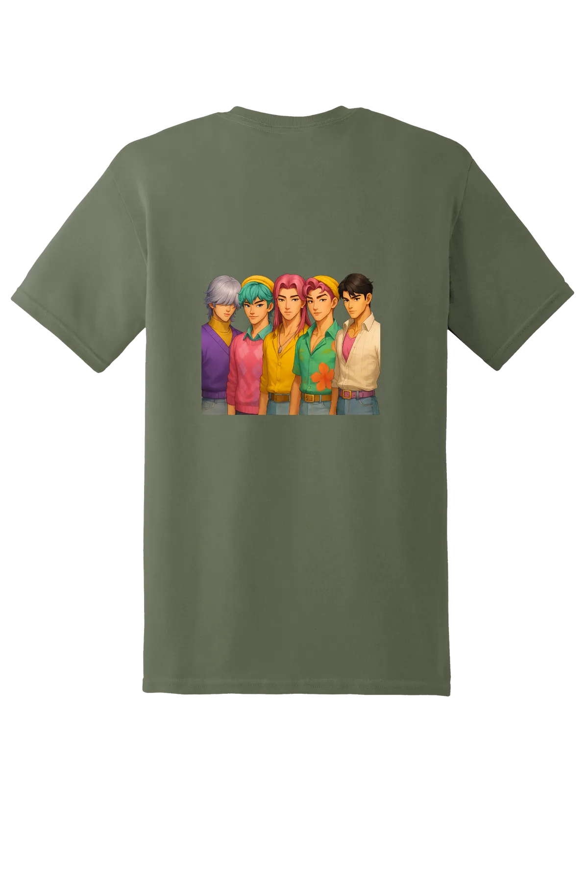 KPop Demon Hunters Tee No. 95, Military Green, back print