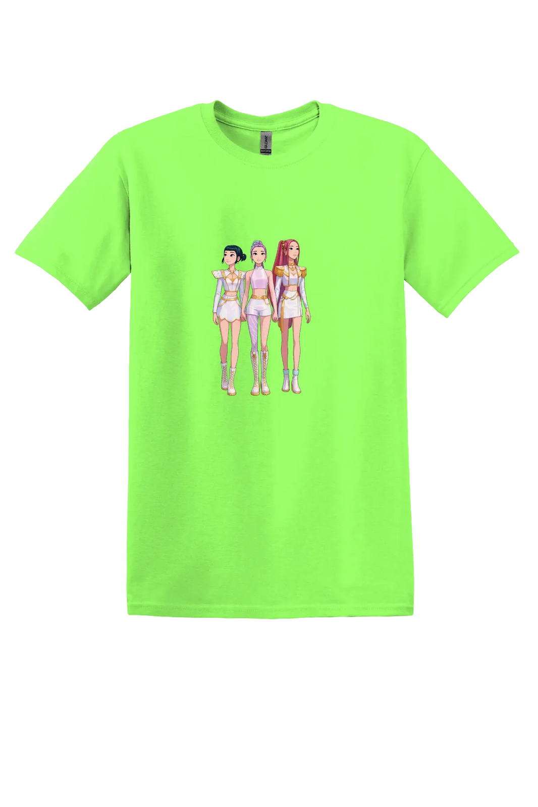 KPop Demon Hunters Tee No. 96, Neon Green, front print