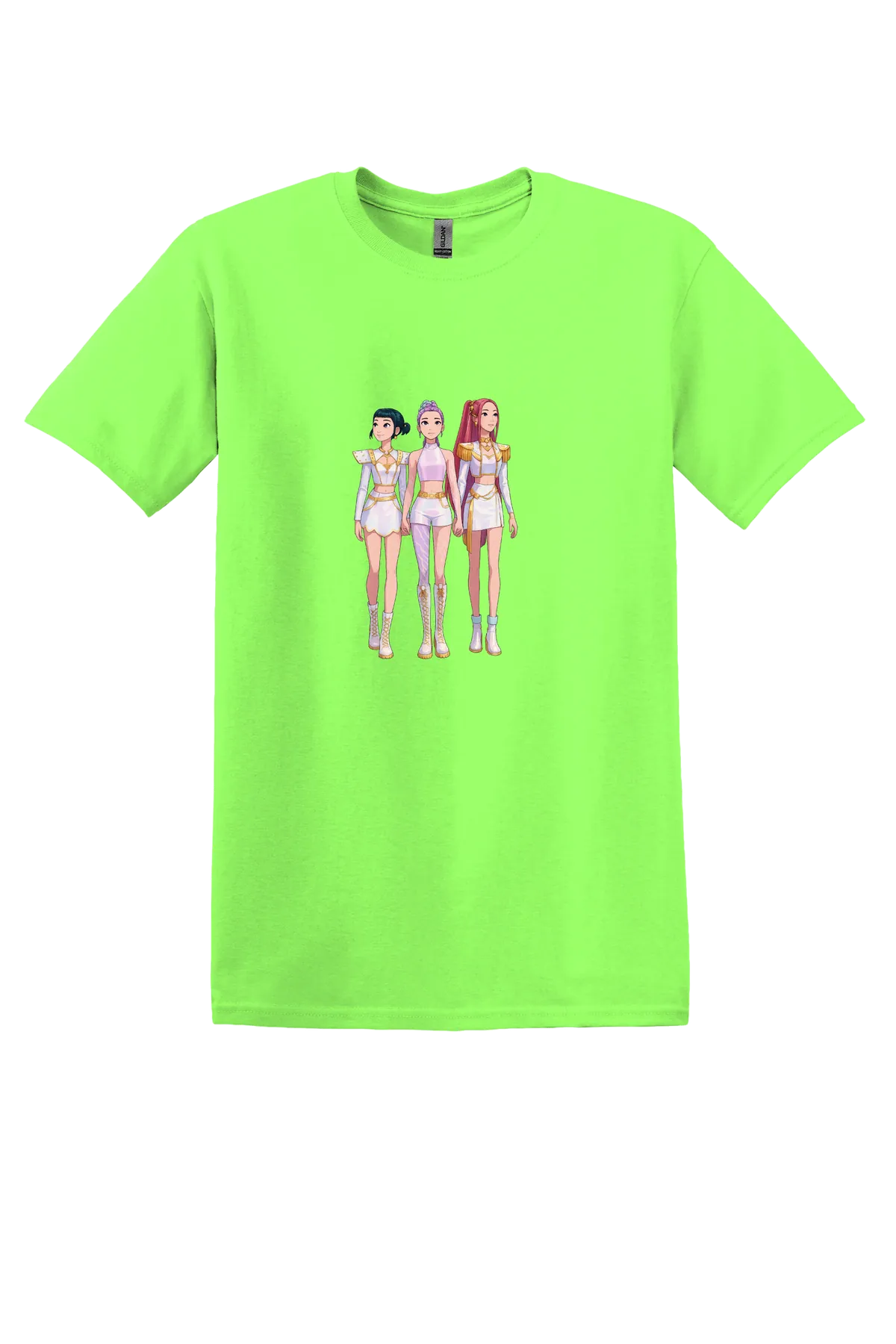KPop Demon Hunters Tee No. 96, Neon Green, front print