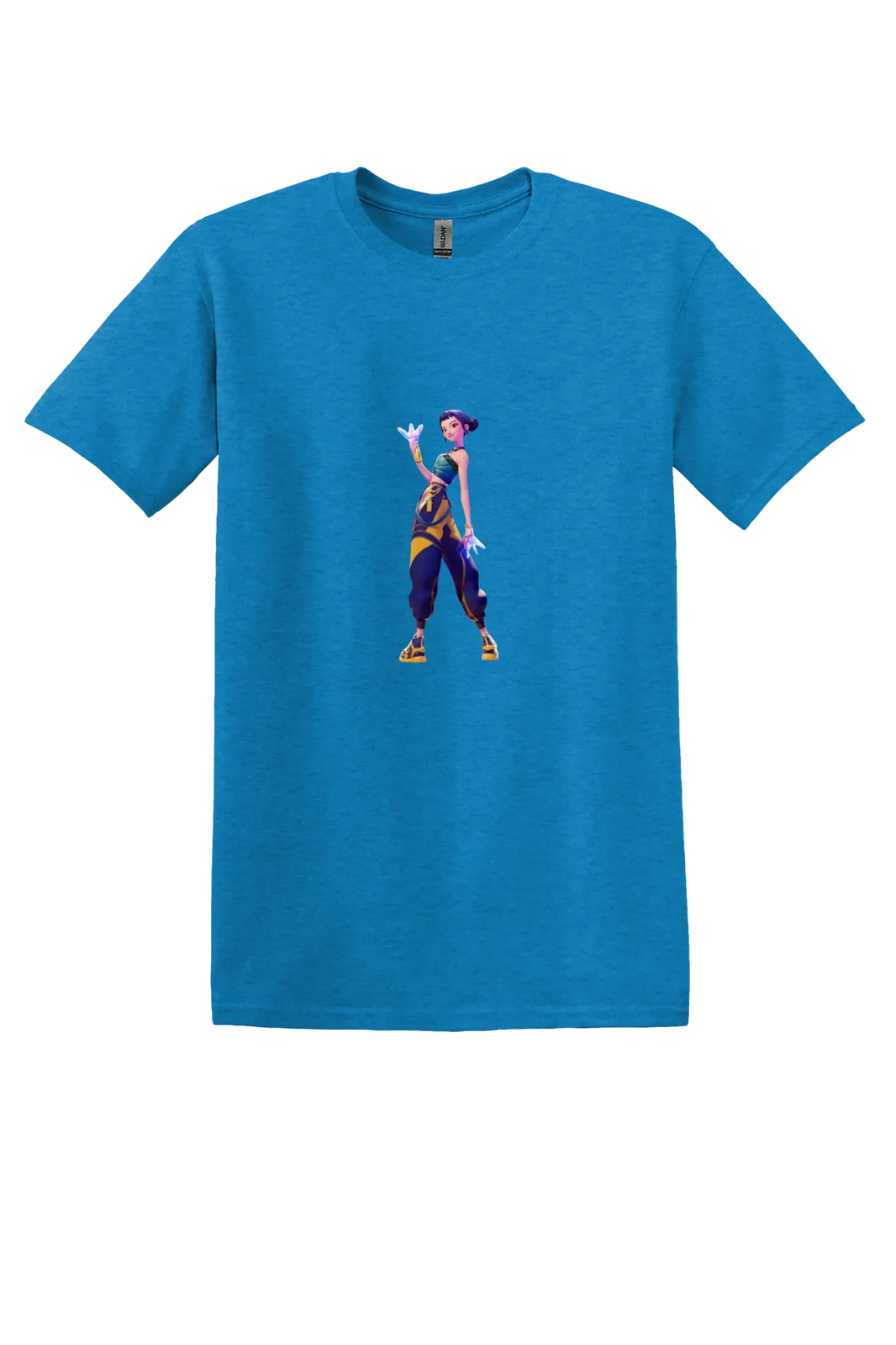 KPop Demon Hunters png design 5 Tee, Heather Sapphire, front print