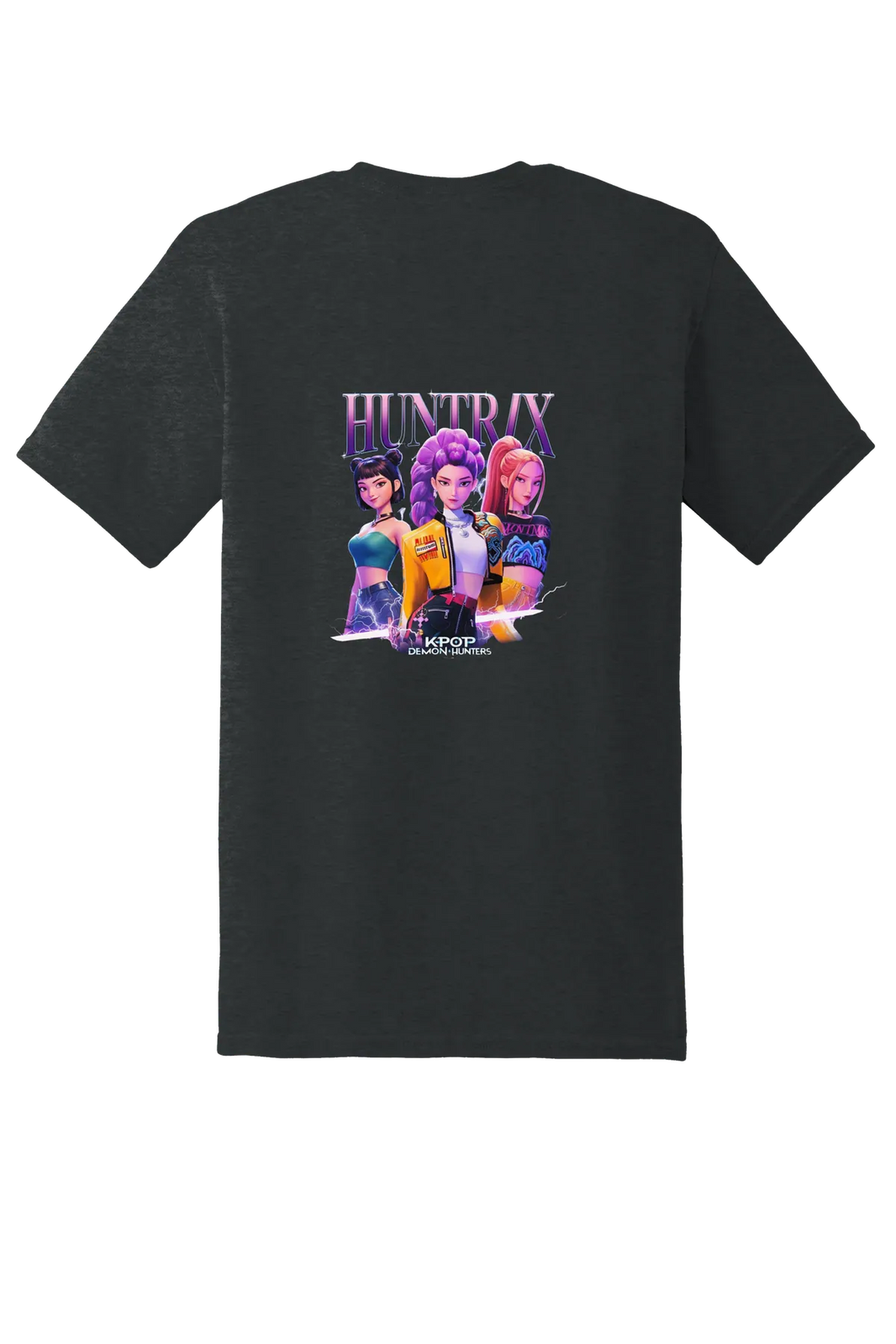 KPop Demon Hunters png design 6 Tee, Tweed, back print
