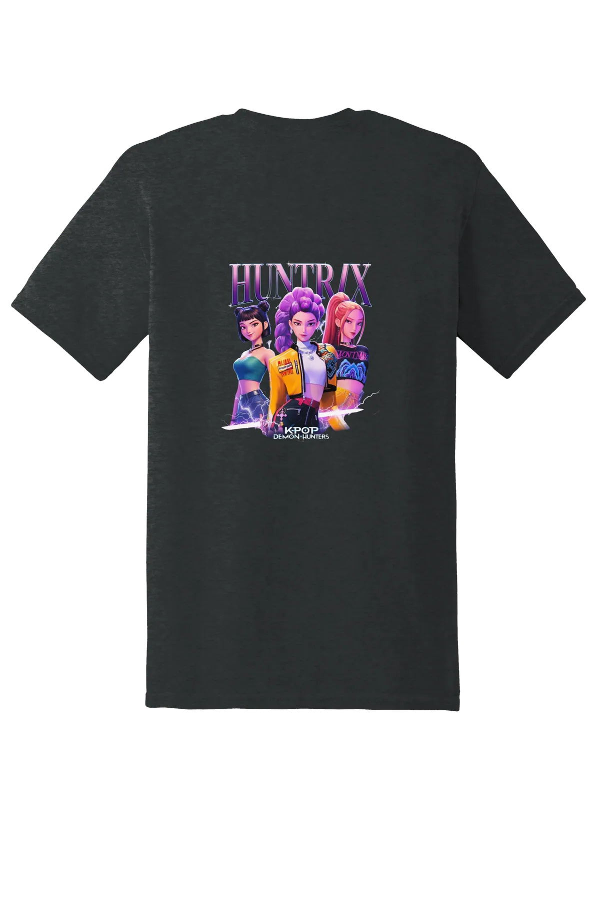 KPop Demon Hunters png design 6 Tee, Tweed, back print