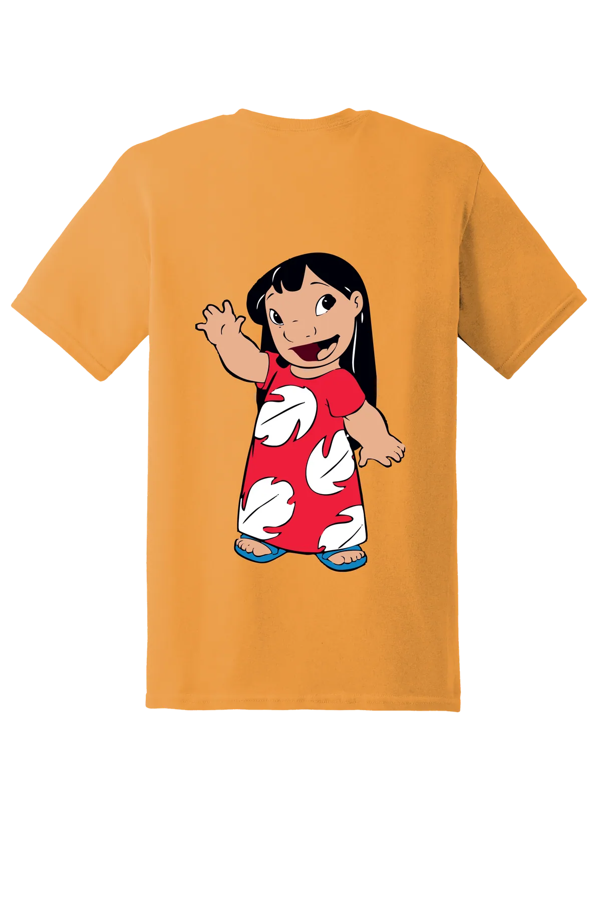 Lilo and Stitch Tee No. 24, Tennessee Orange, back print