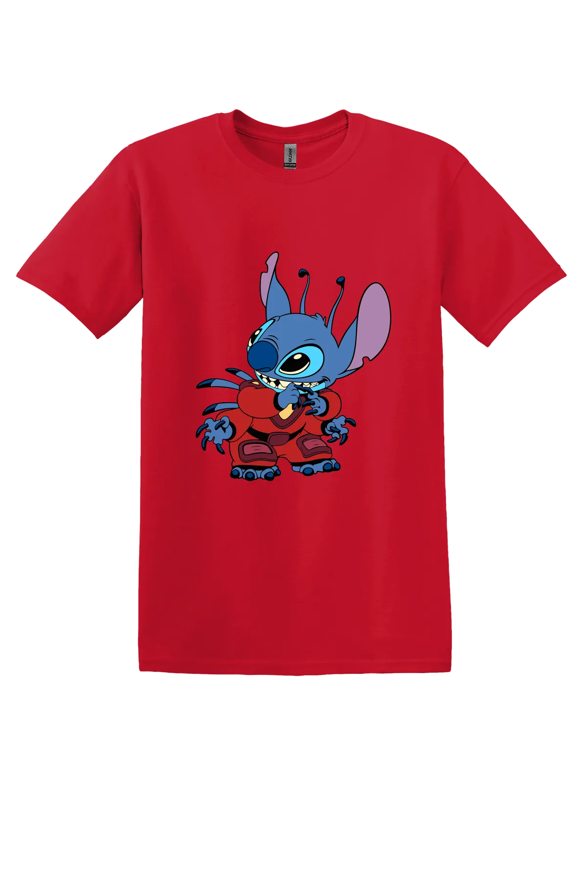 Lilo and Stitch Tee No. 26, Red, front print