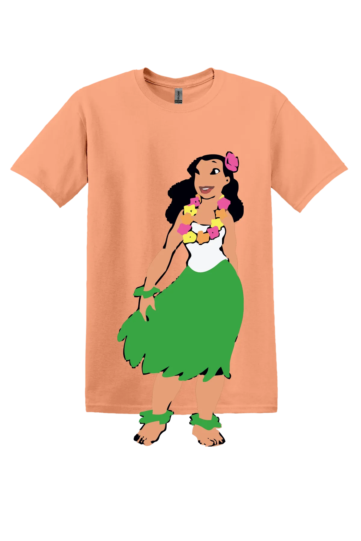 Lilo and Stitch Tee No. 33, Tangerine, front print