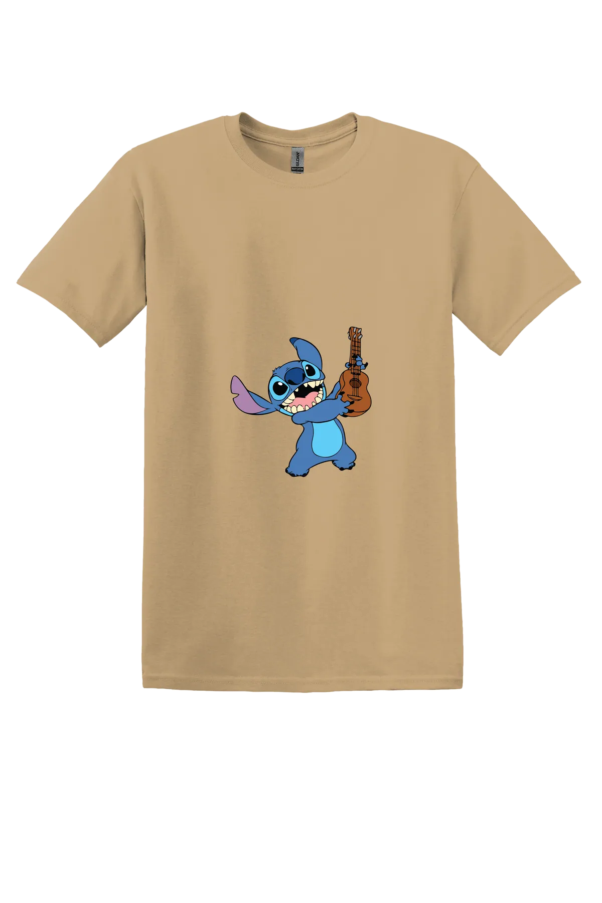 Lilo and Stitch Tee No. 46, Old Gold, front print