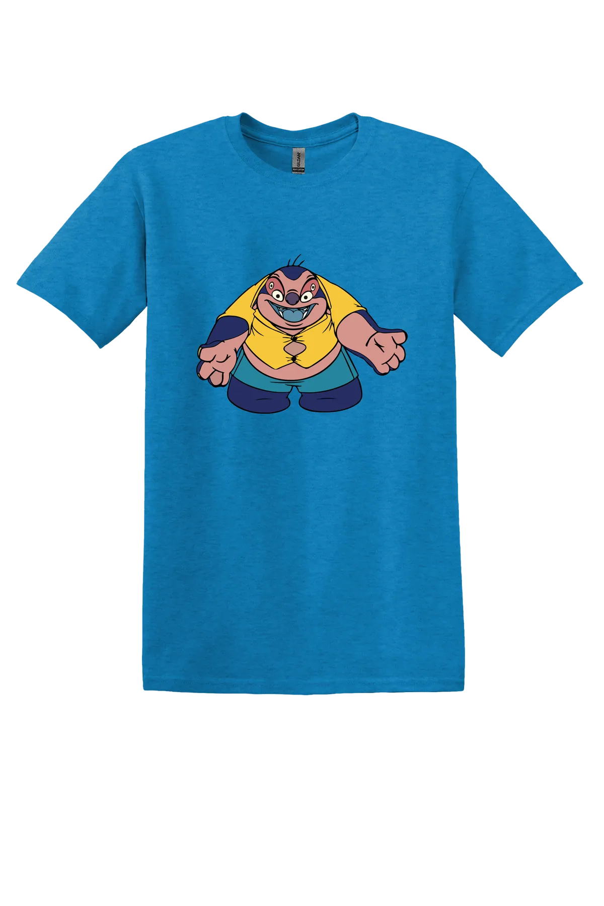 Lilo and Stitch Tee No. 5, Heather Sapphire, front print