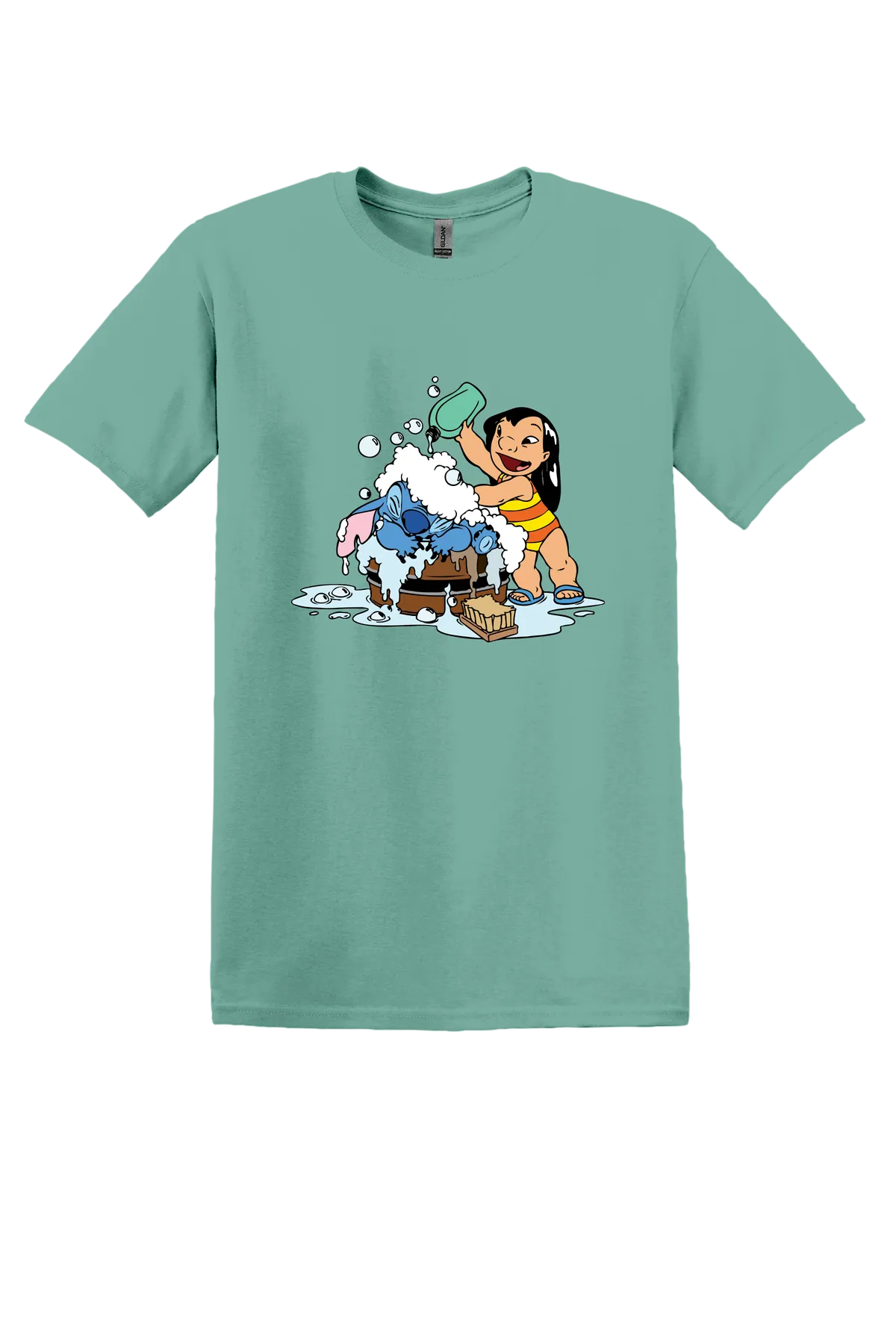 Lilo and Stitch Tee No. 6, Aquatic, front print