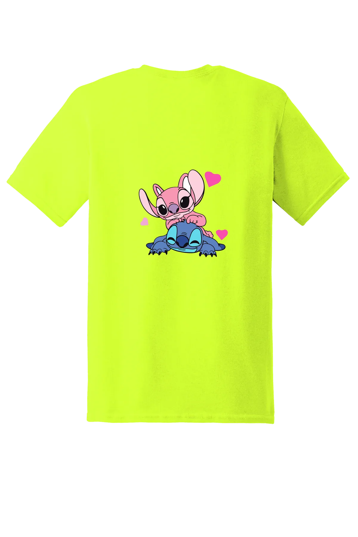 Lilo and Stitch bundle 2-09 Tee, Safety Green, back print