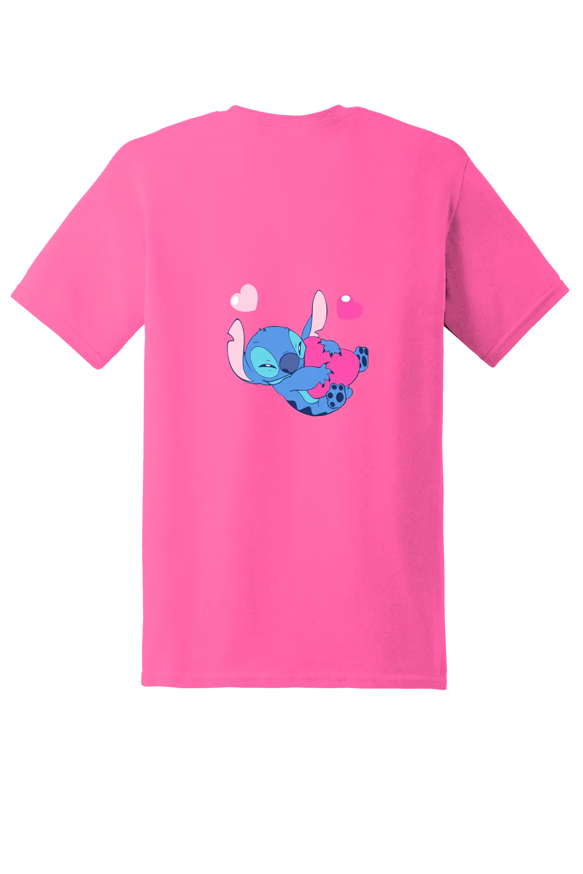 Lilo and Stitch bundle 2-15 Tee, Safety Pink, back print
