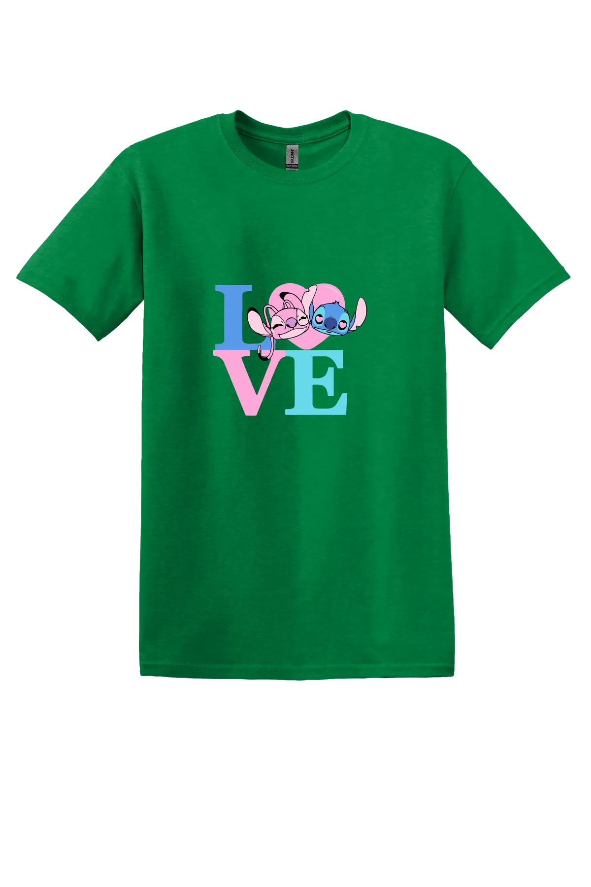 Lilo and Stitch bundle 2-18 Tee, Antique Irish Green, front print