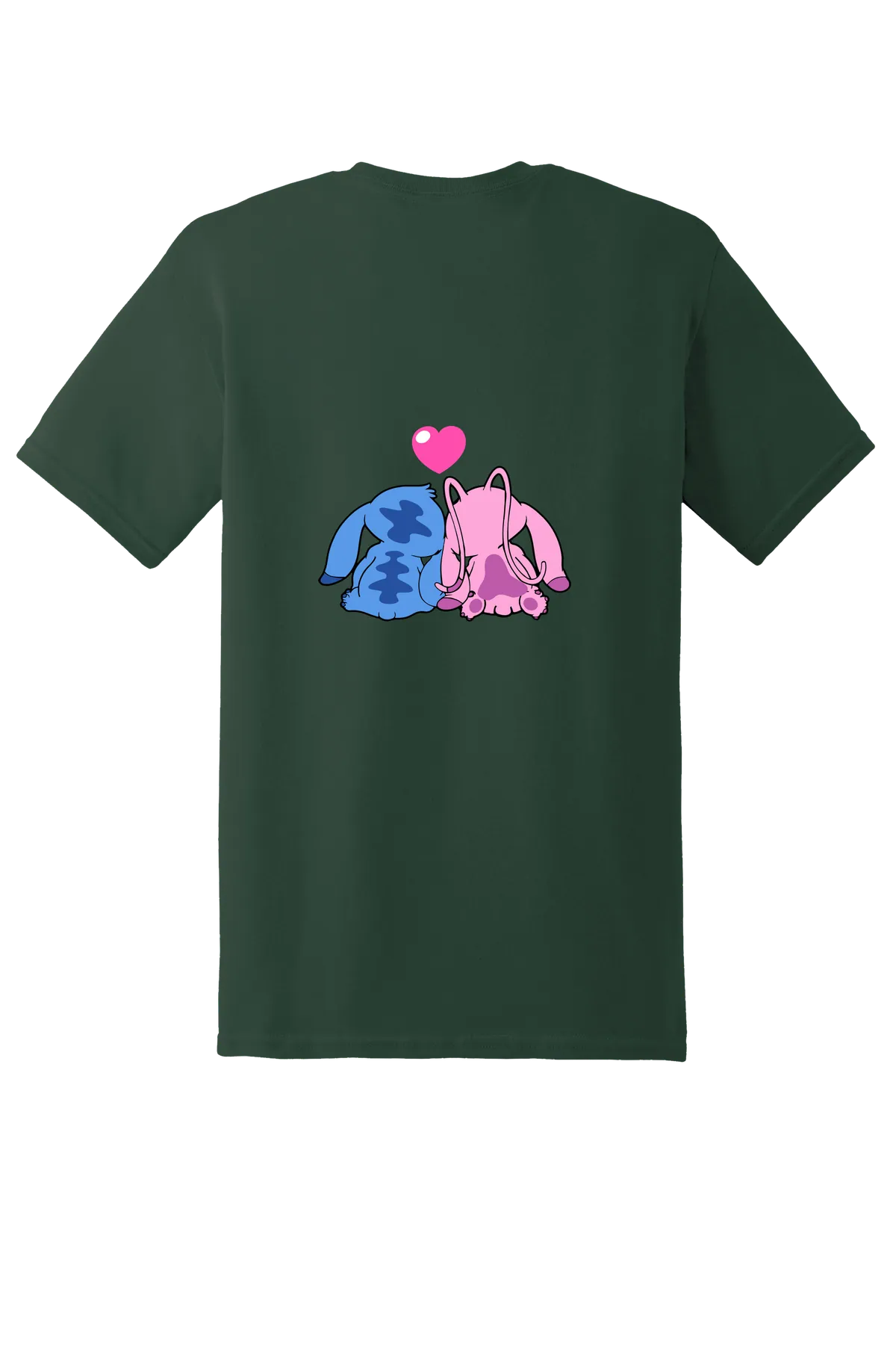 Lilo and Stitch bundle 2-21 Tee, Fan Dark Green, back print