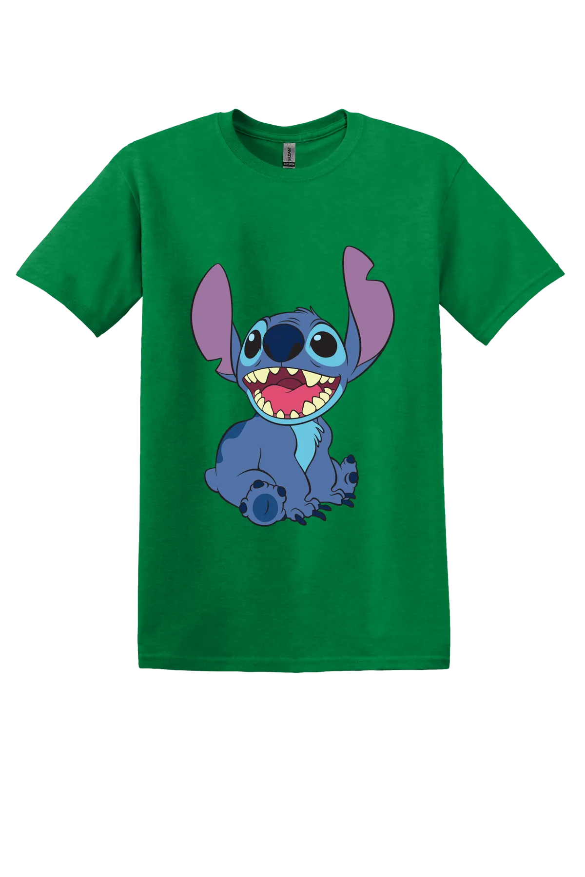 Lilo and Stitch Stitch5 Tee, Antique Irish Green, front print