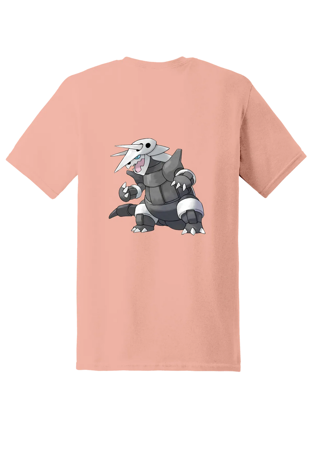 Pokemon Aggron Tee, Dusty Rose, back print