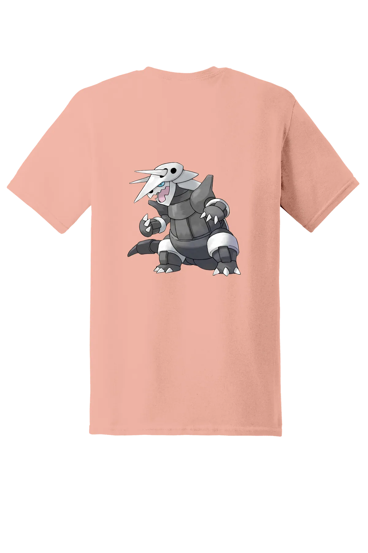 Pokemon Aggron Tee, Dusty Rose, back print