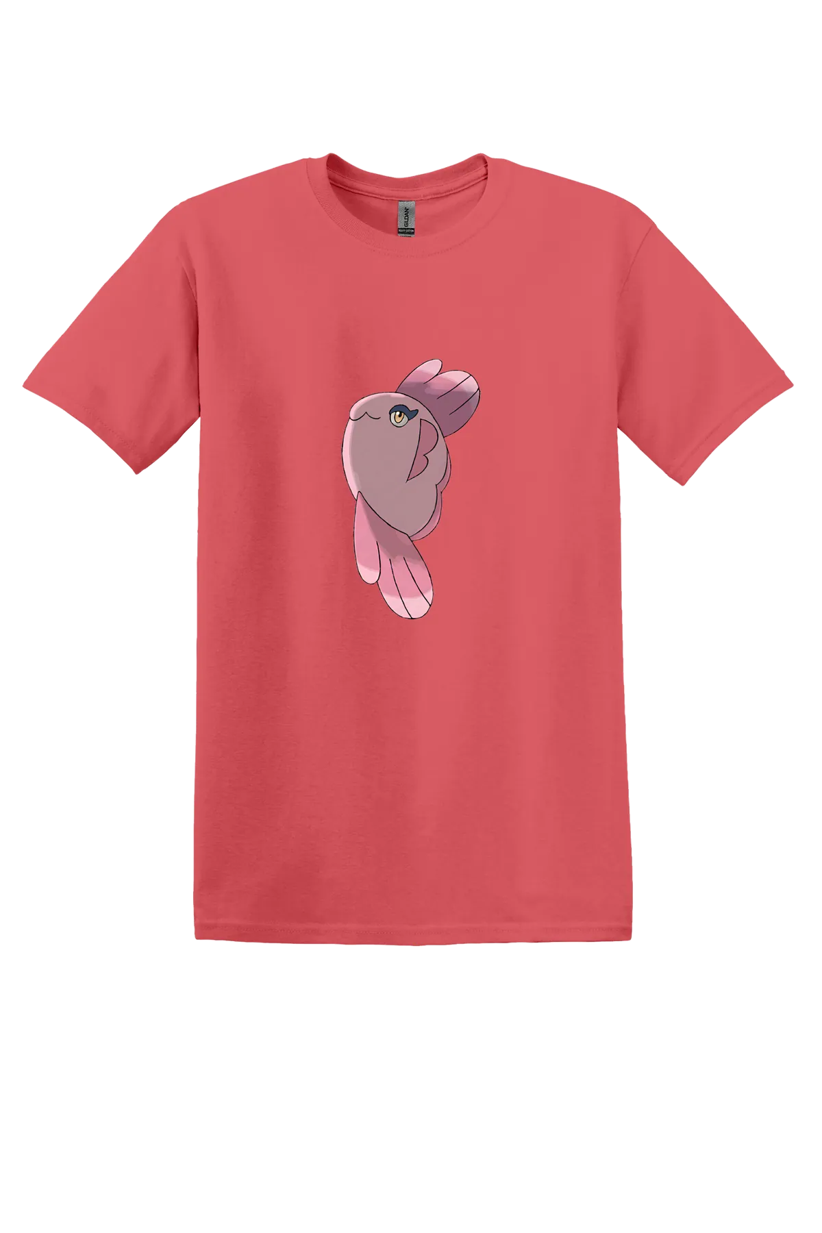 Pokemon Alomomola Tee, Coral Silk, front print