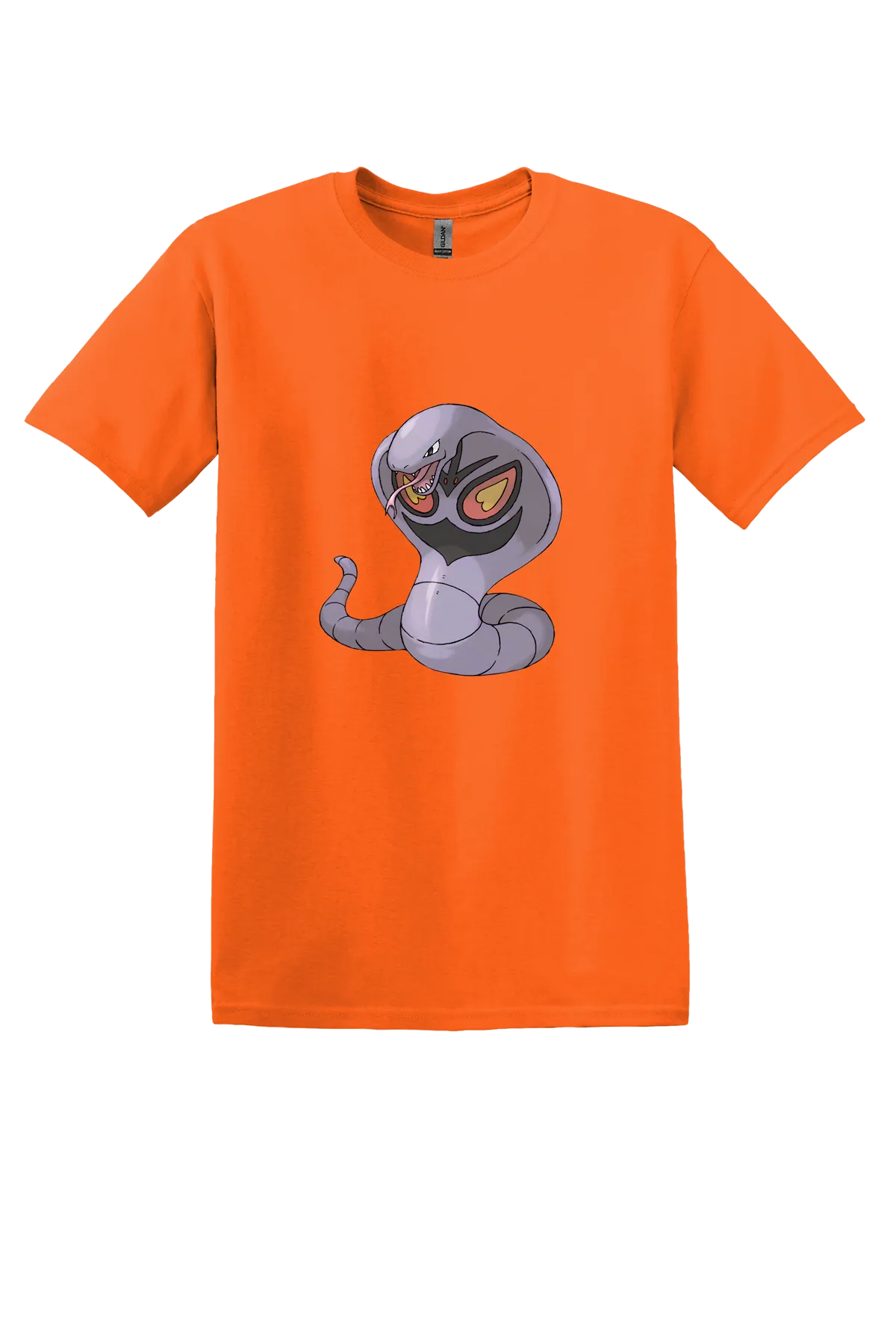 Pokemon Arbok Tee, Safety Orange, front print