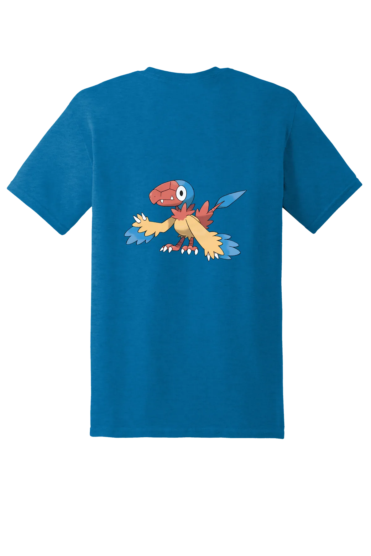 Pokemon Archen Tee, Antique Sapphire, back print