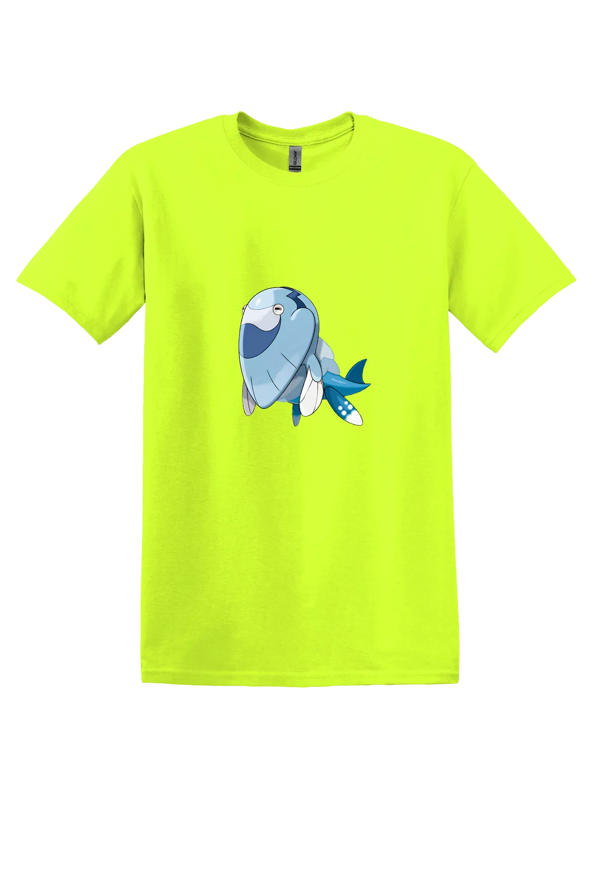 Pokemon Arctovish Tee, Safety Green, front print