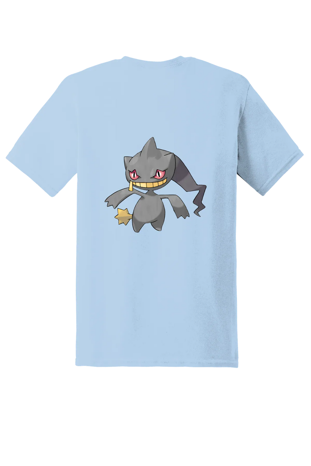 Pokemon Banette Tee, Light Blue, back print