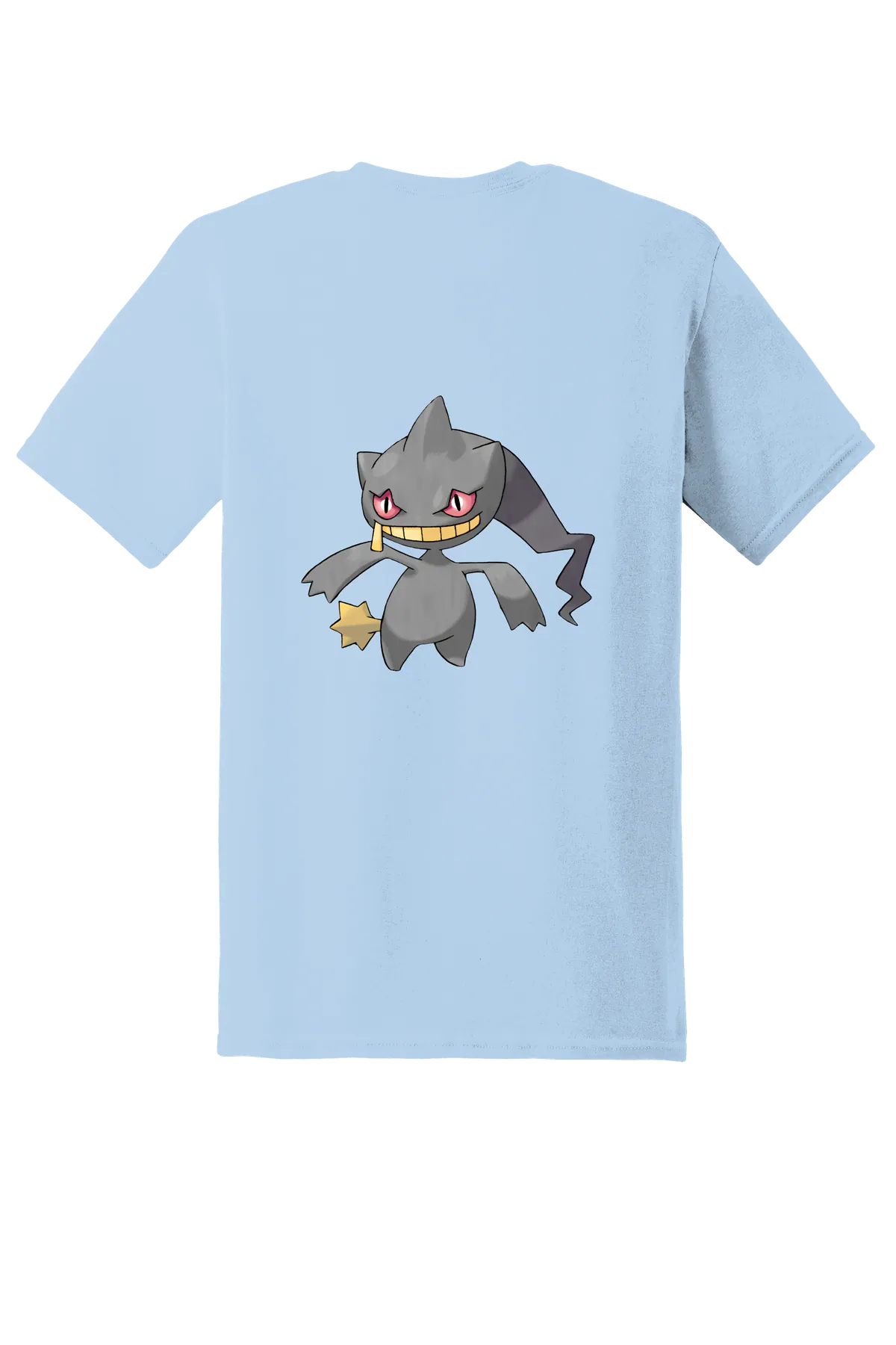 Pokemon Banette Tee, Light Blue, back print