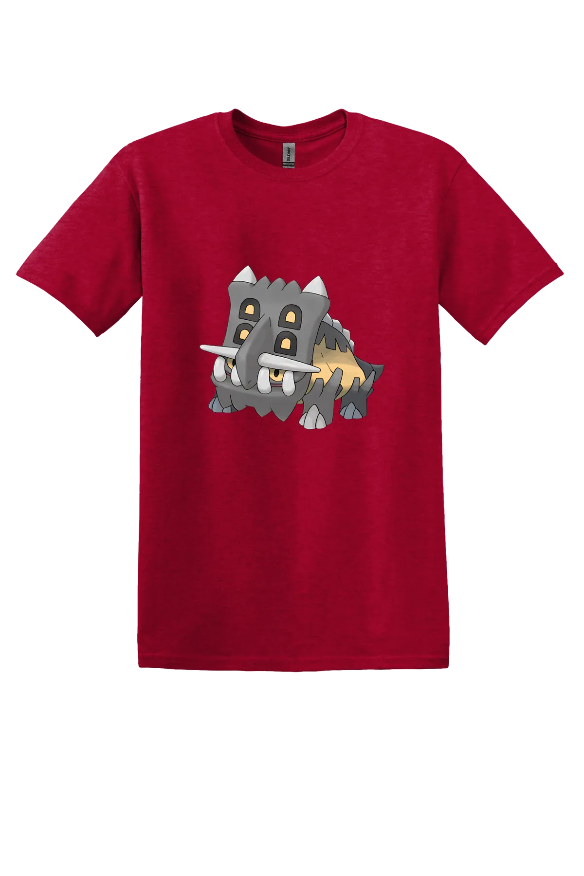 Pokemon Bastiodon Tee, Antique Cherry Red, front print
