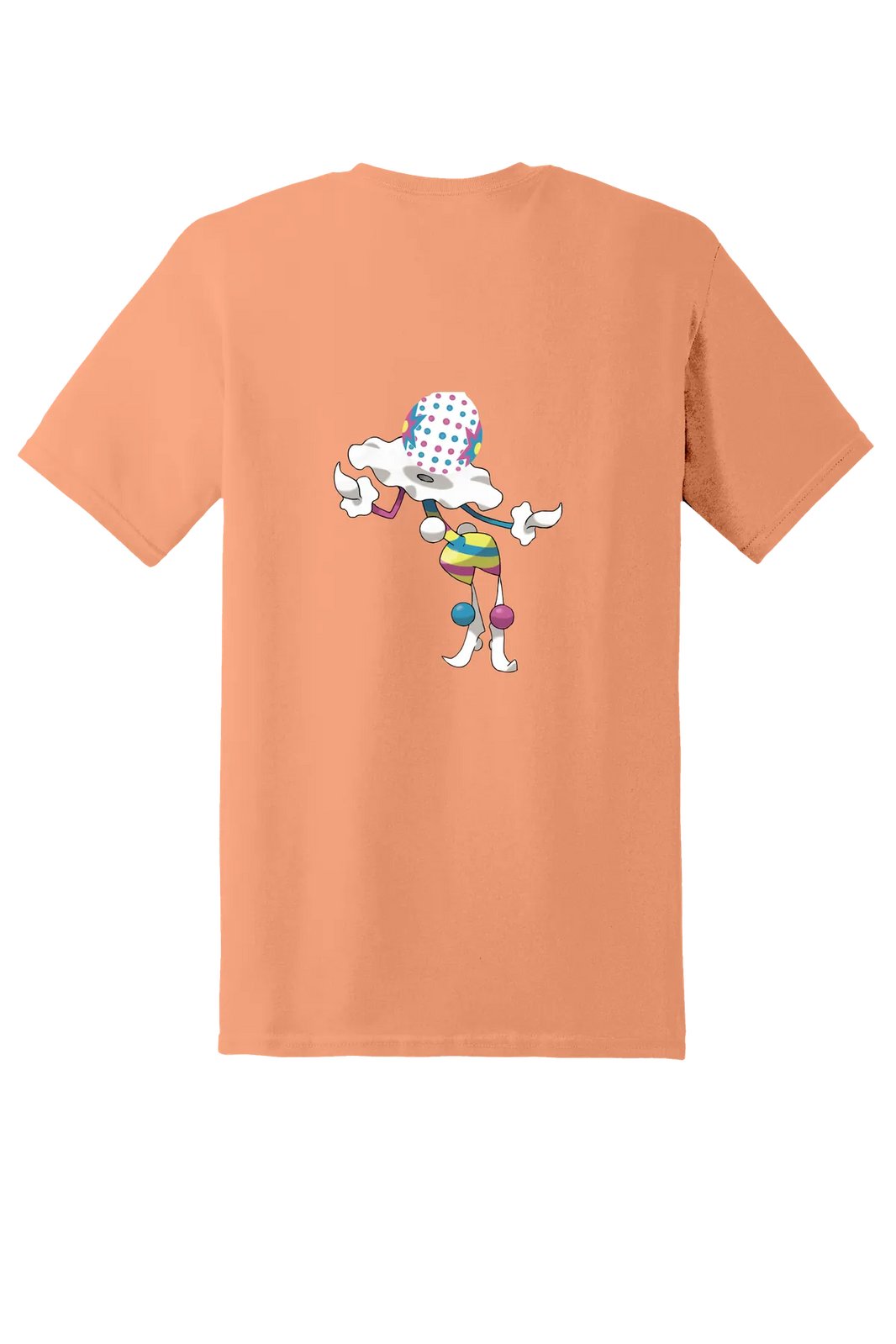 Pokemon Blacephalon Tee, Tangerine, back print
