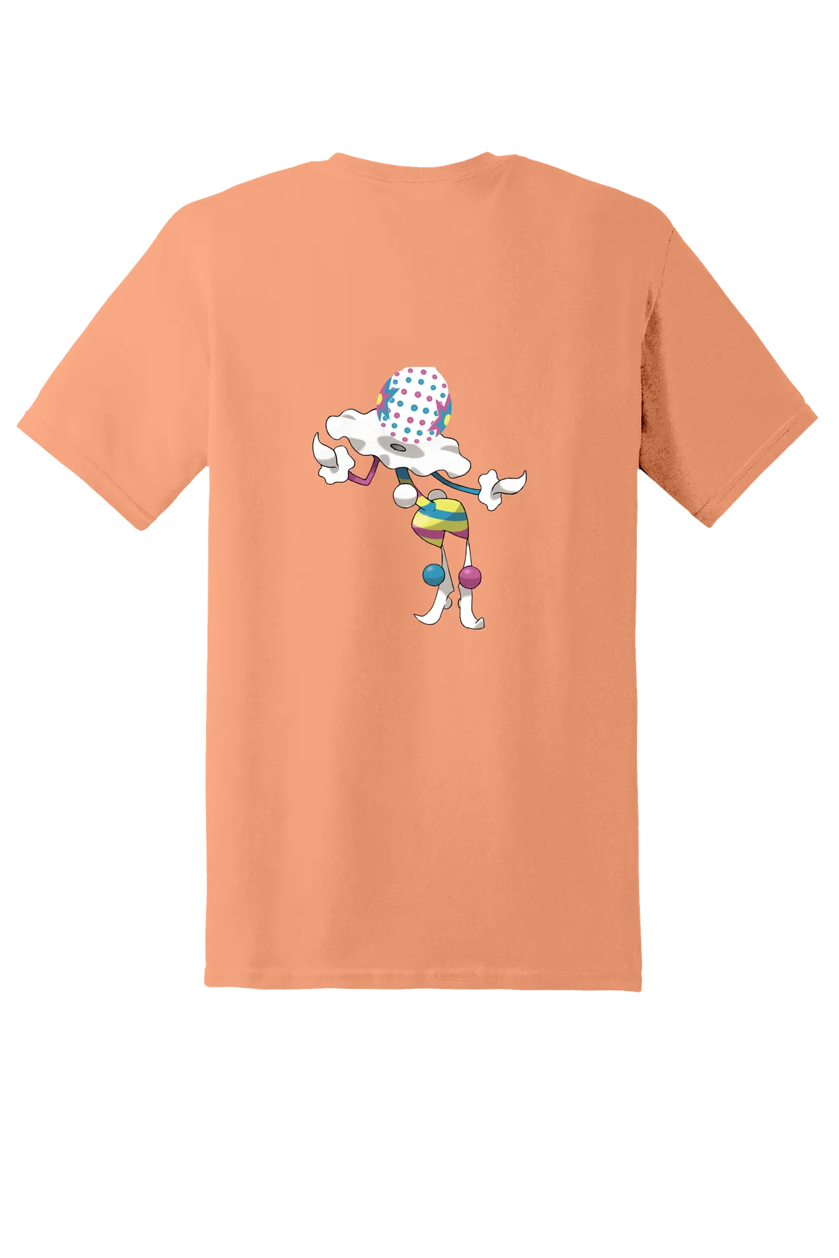 Pokemon Blacephalon Tee, Tangerine, back print