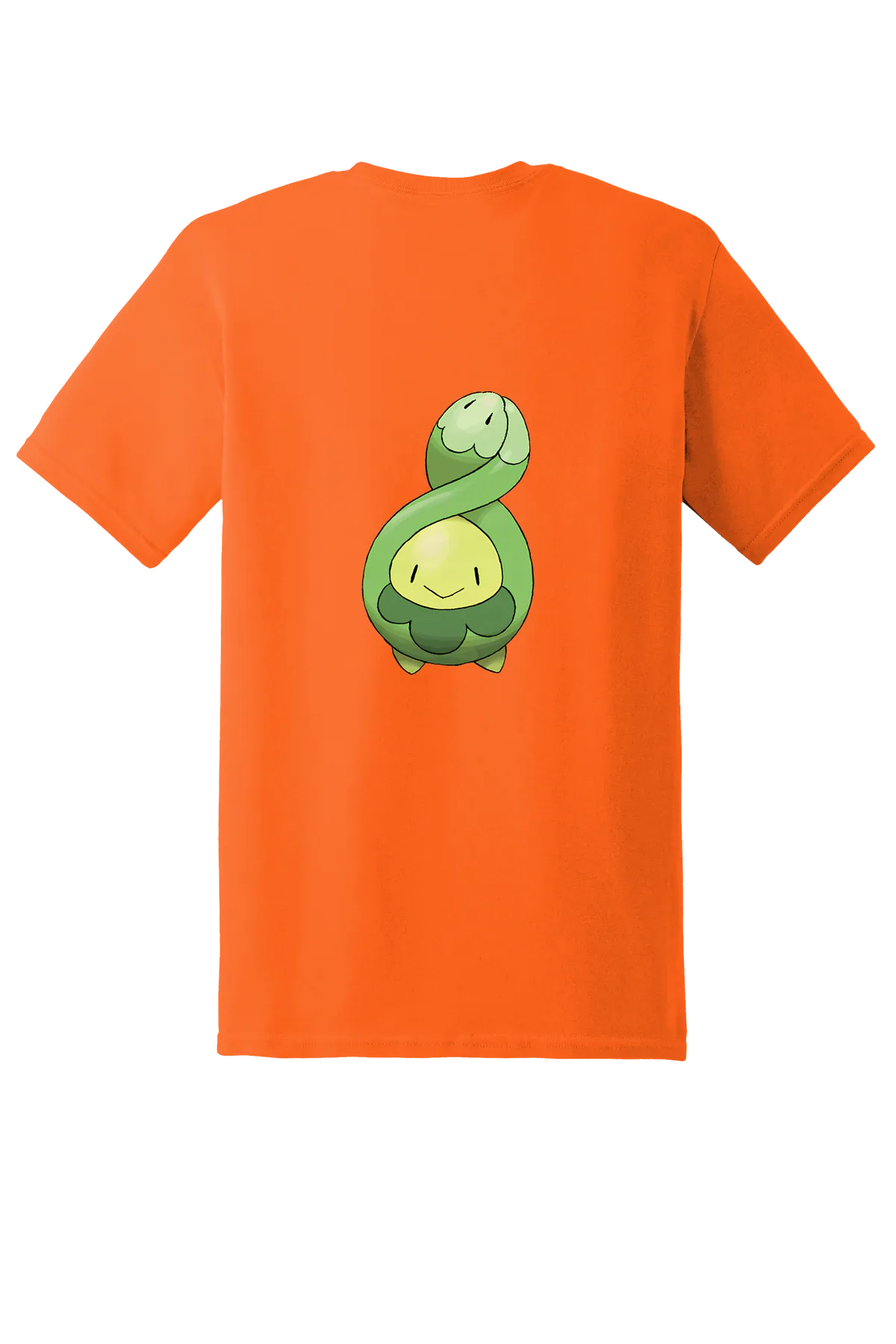 Pokemon Budew Tee, Safety Orange, back print