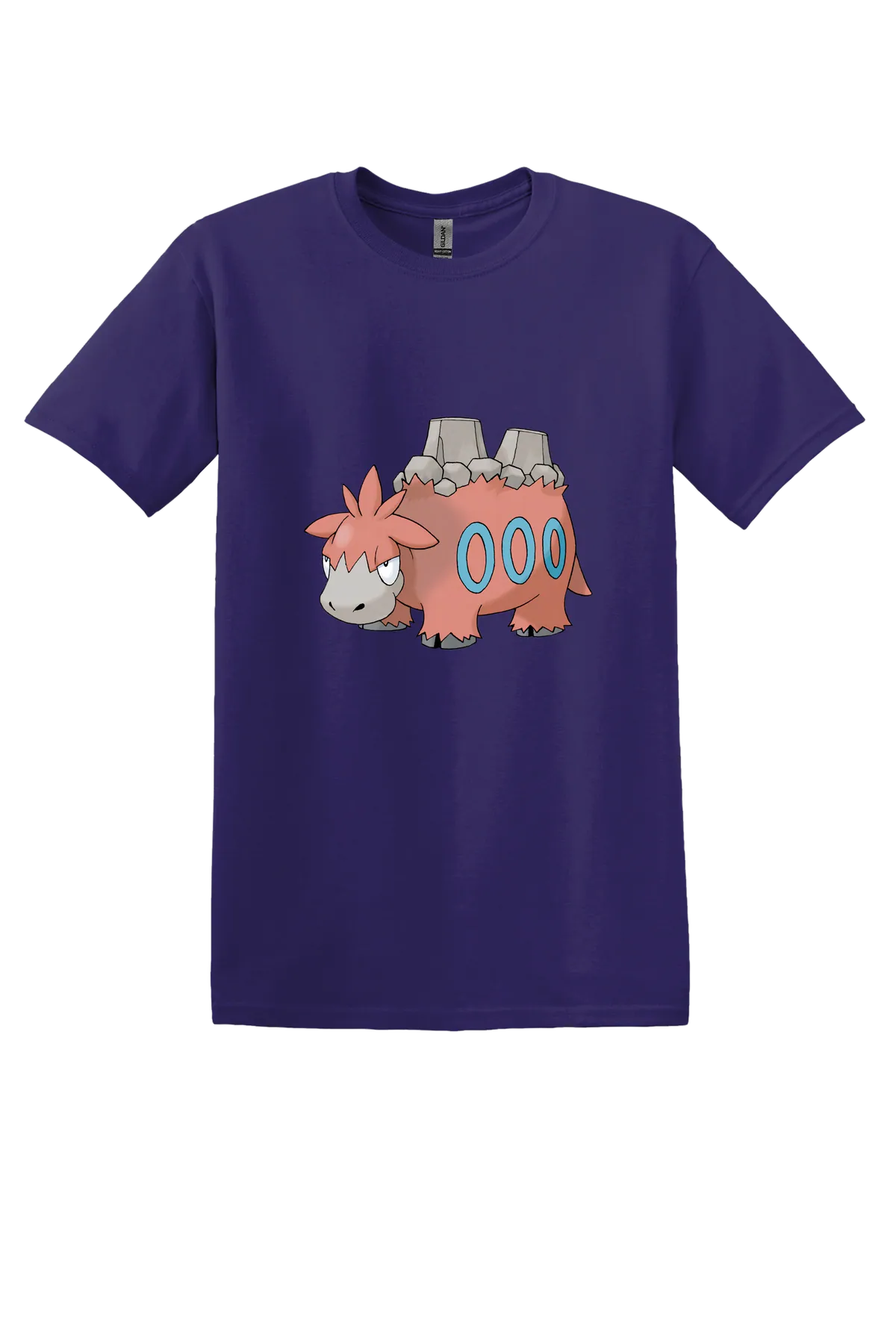 Pokemon Camerupt Tee, Fan Deep Purple, front print