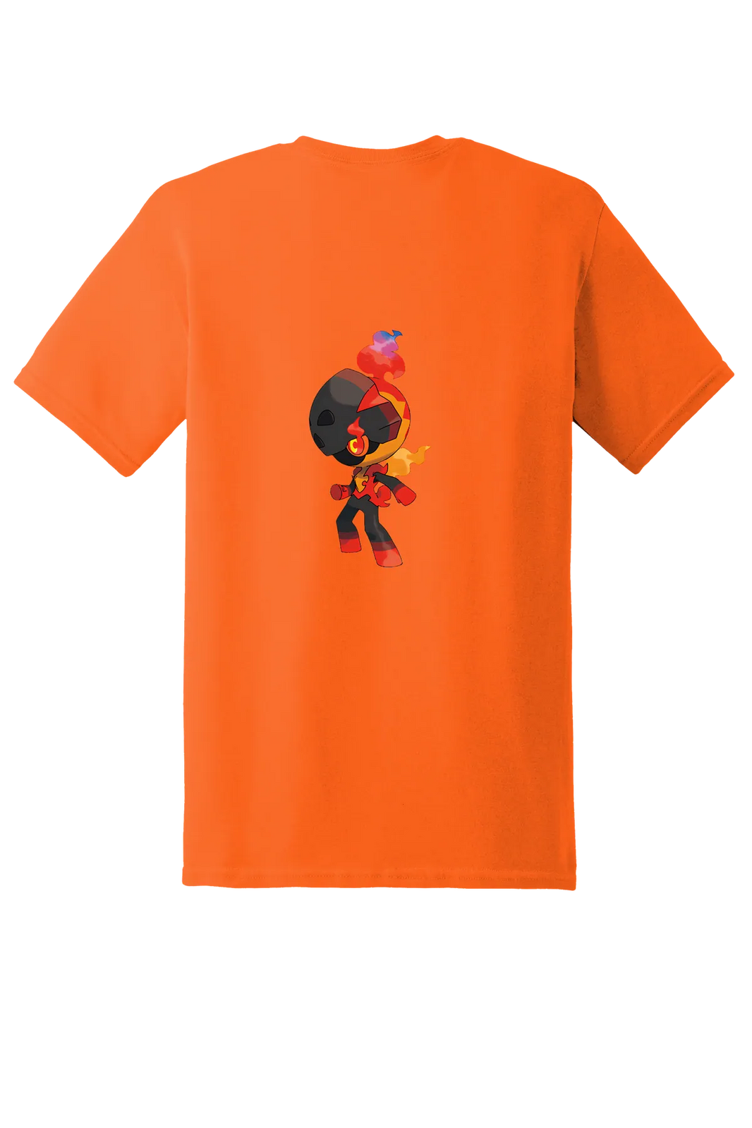 Pokemon Charcadet Tee, Safety Orange, back print