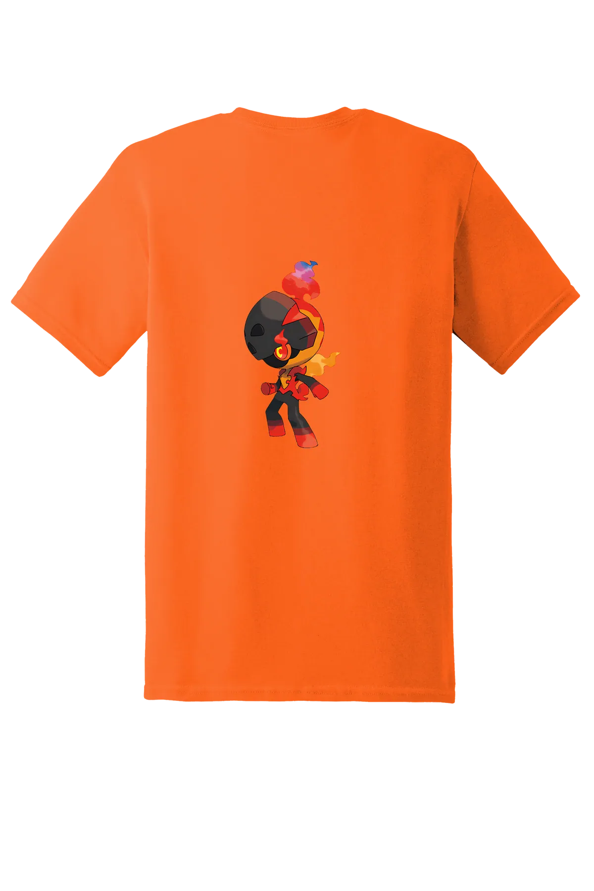 Pokemon Charcadet Tee, Safety Orange, back print