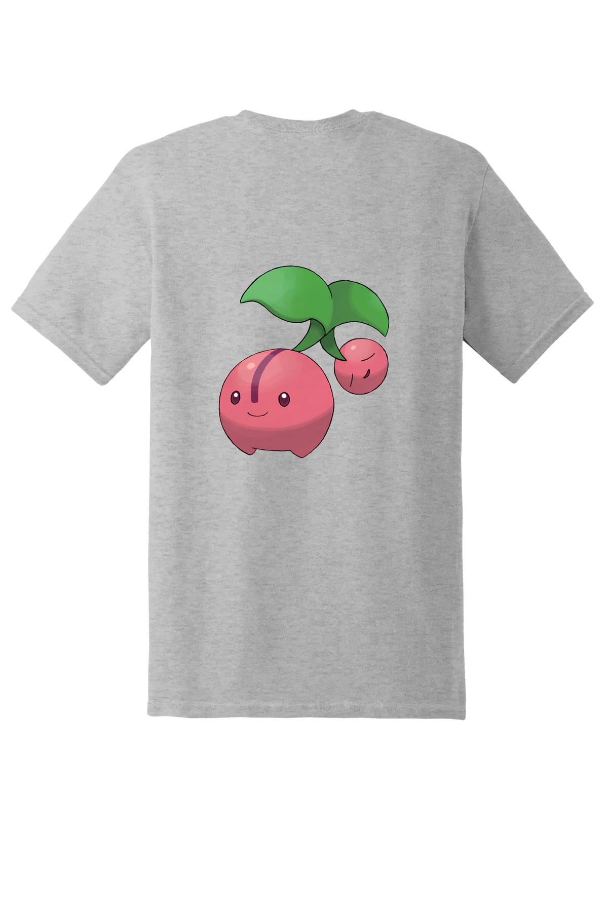Pokemon Cherubi Tee, Ash Grey, back print