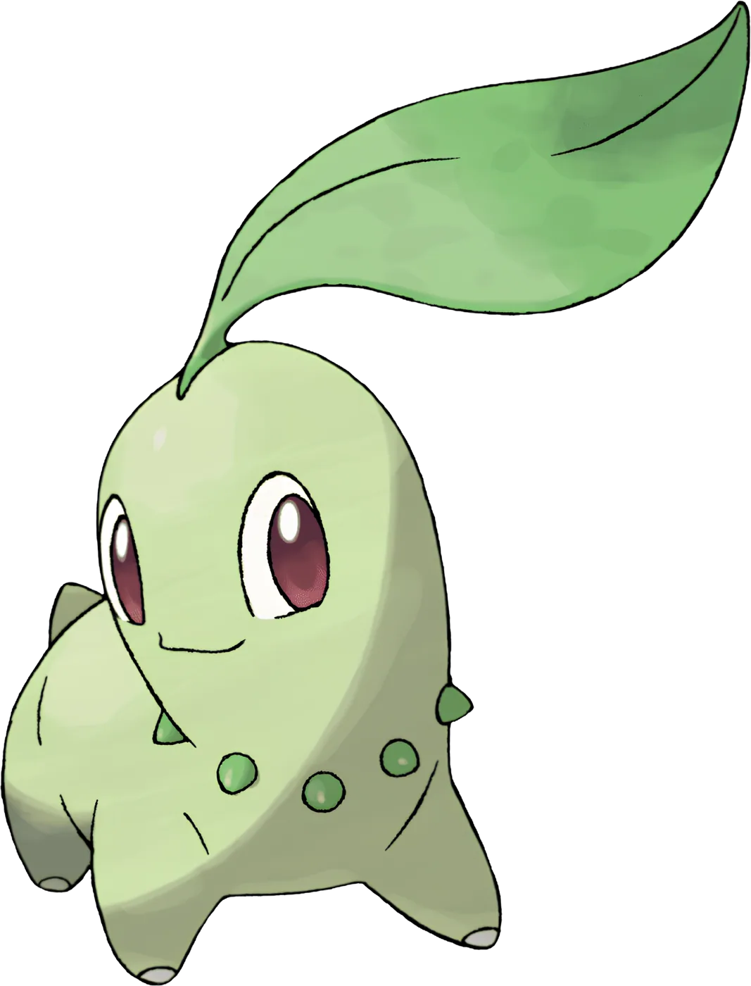 Pokemon Chikorita Tee, artwork, front print