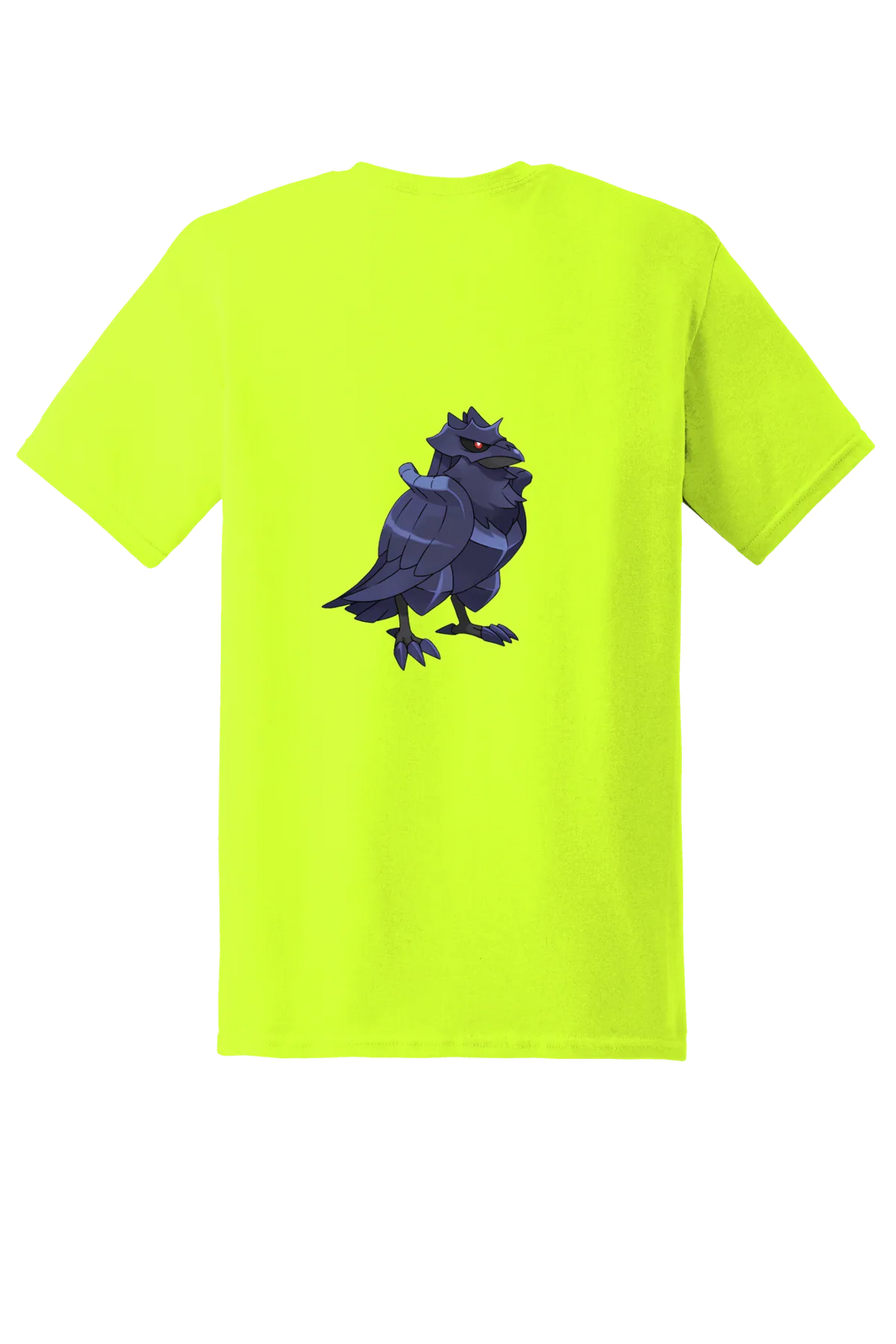 Pokemon Corviknight Tee, Safety Green, back print