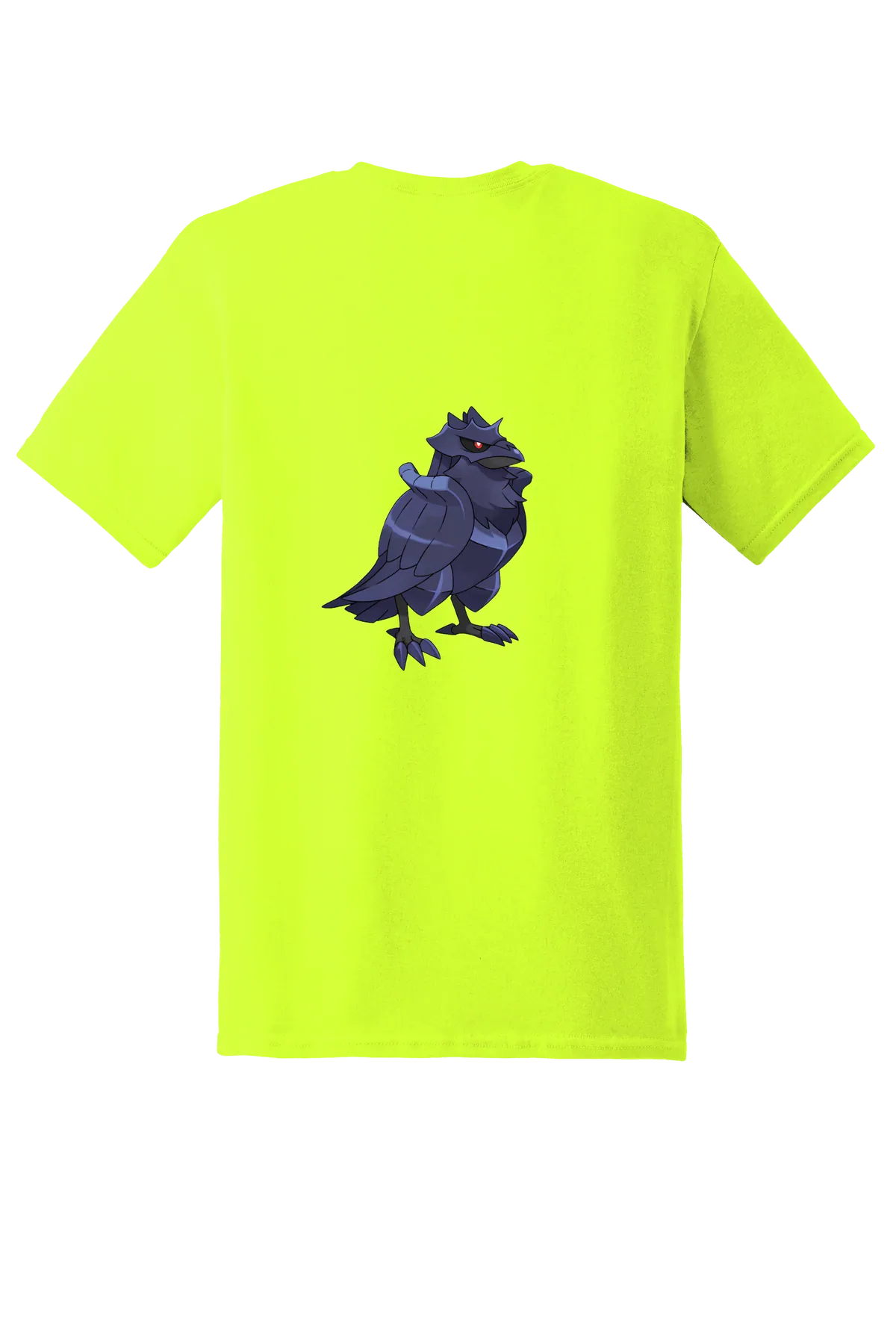 Pokemon Corviknight Tee, Safety Green, back print