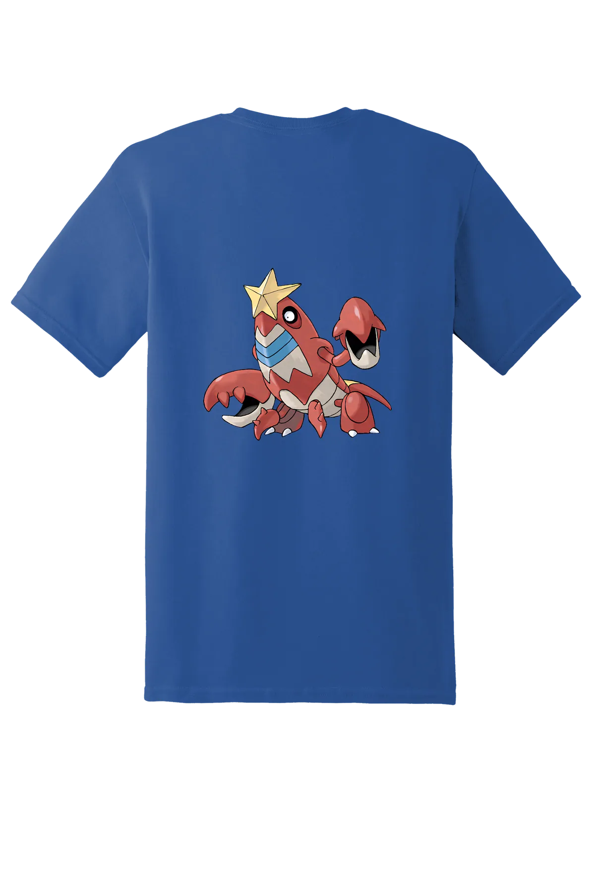 Pokemon Crawdaunt Tee, Neon Blue, back print