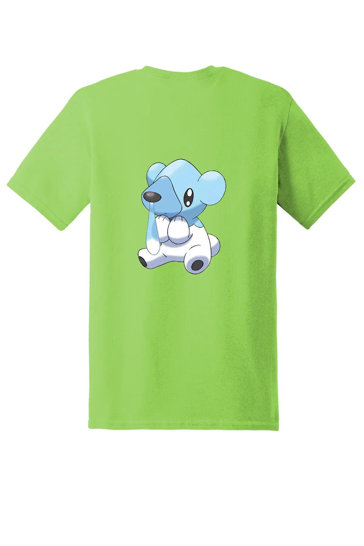 Pokemon Cubchoo Tee, Lime, back print