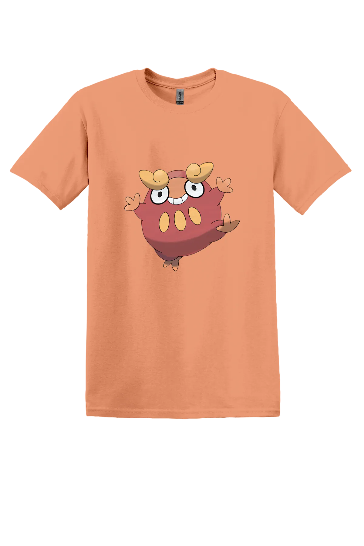 Pokemon Darumaka Tee, Tangerine, front print
