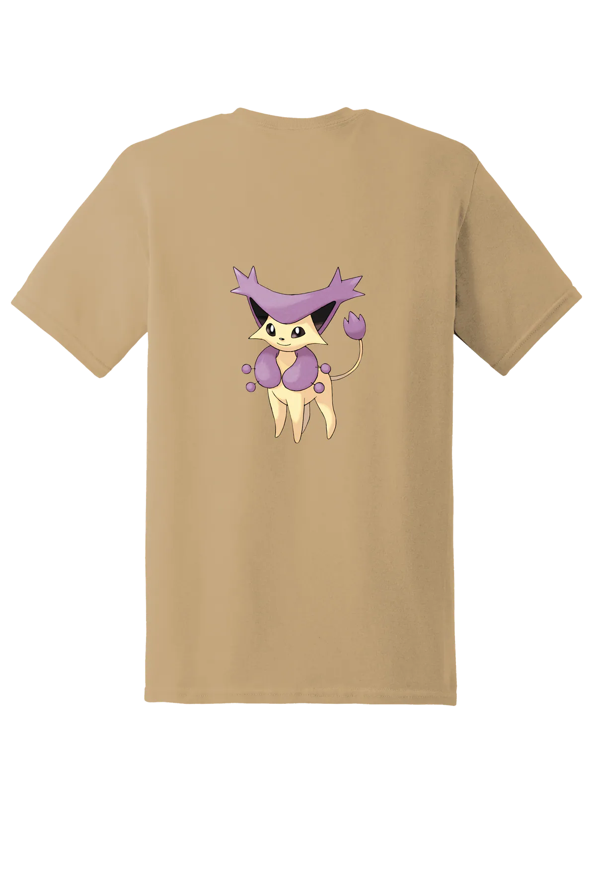 Pokemon Delcatty Tee, Old Gold, back print