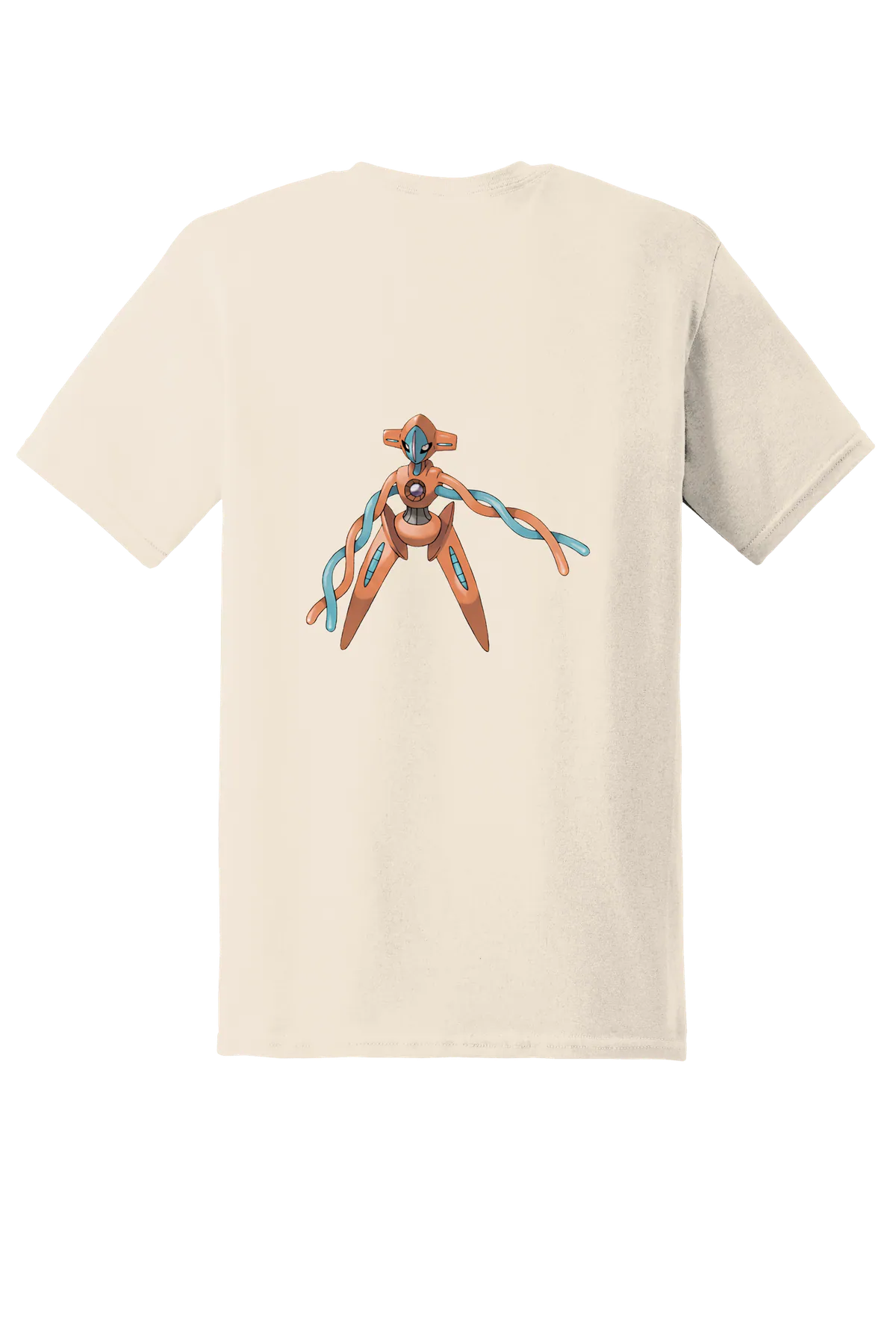 Pokemon Deoxys Tee, Natural, back print