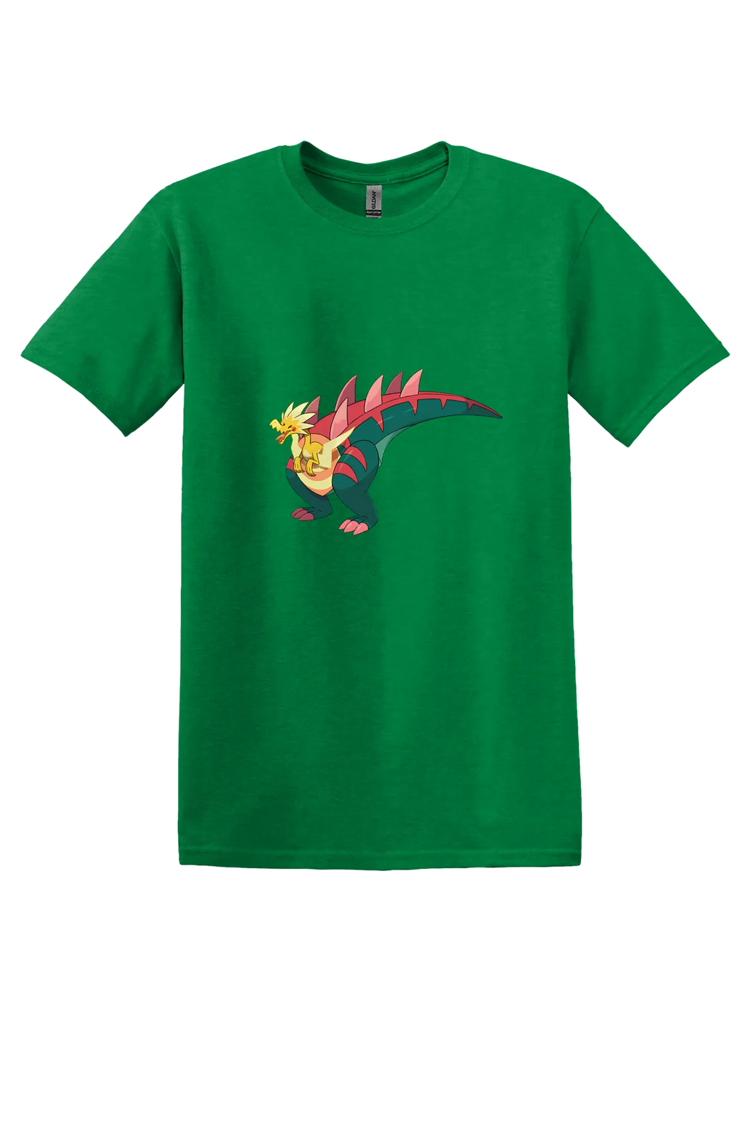 Pokemon Dracozolt Tee, Antique Irish Green, front print