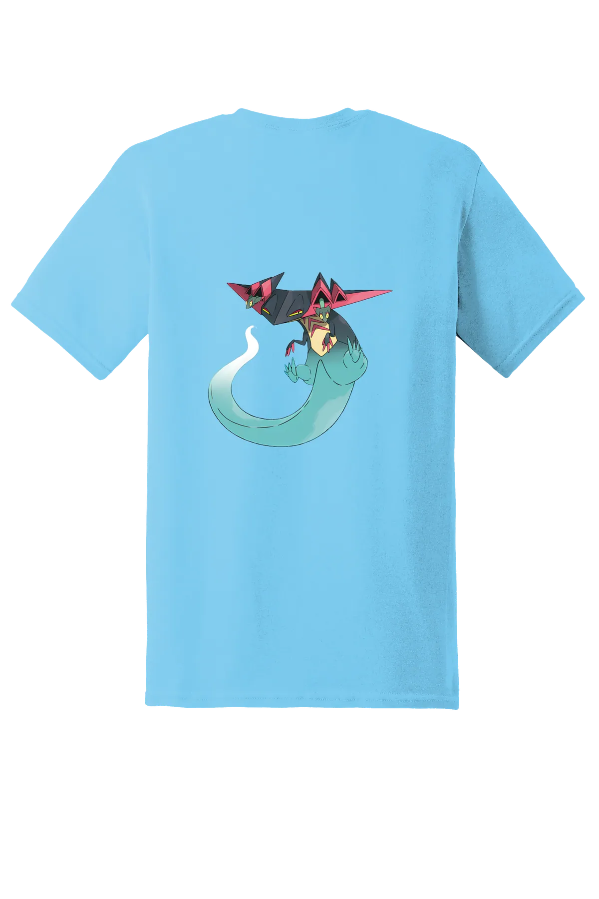 Pokemon Dragapult Tee, Sky, back print