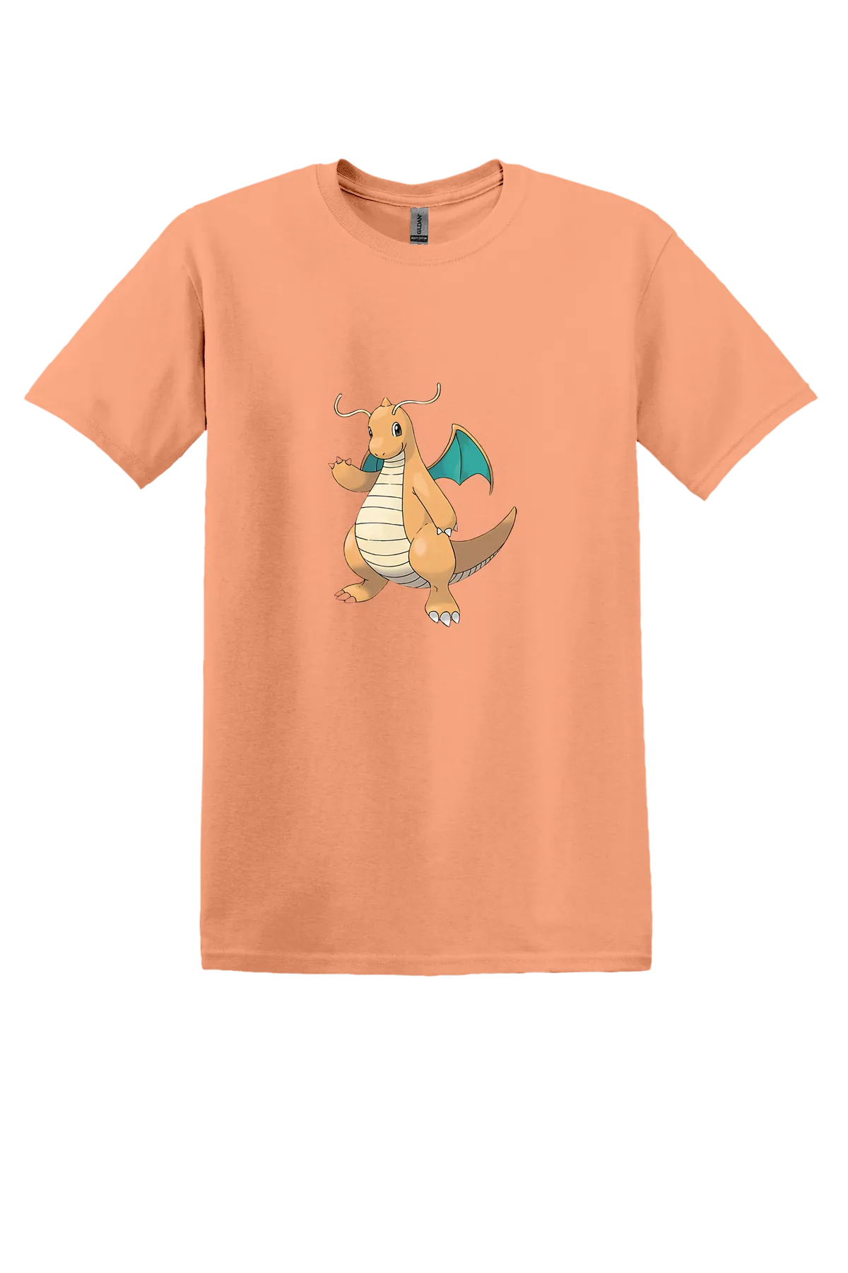 Pokemon Dragonite Tee, Tangerine, front print