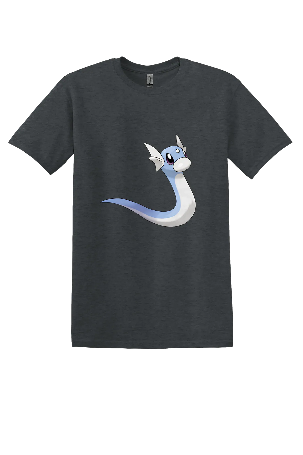 Pokemon Dratini Tee, Dark Heather, front print