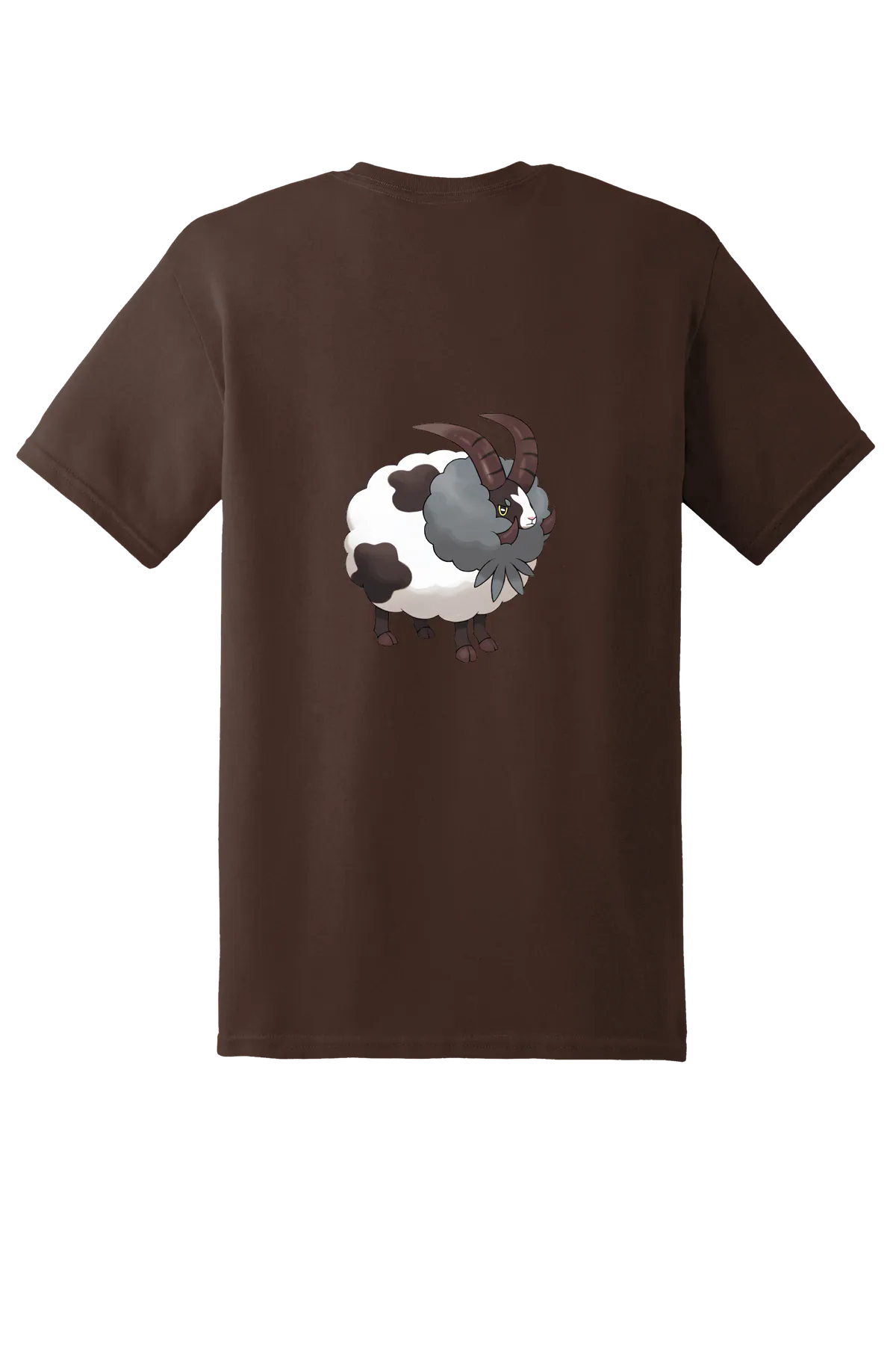 Pokemon Dubwool Tee, Dark Chocolate, back print