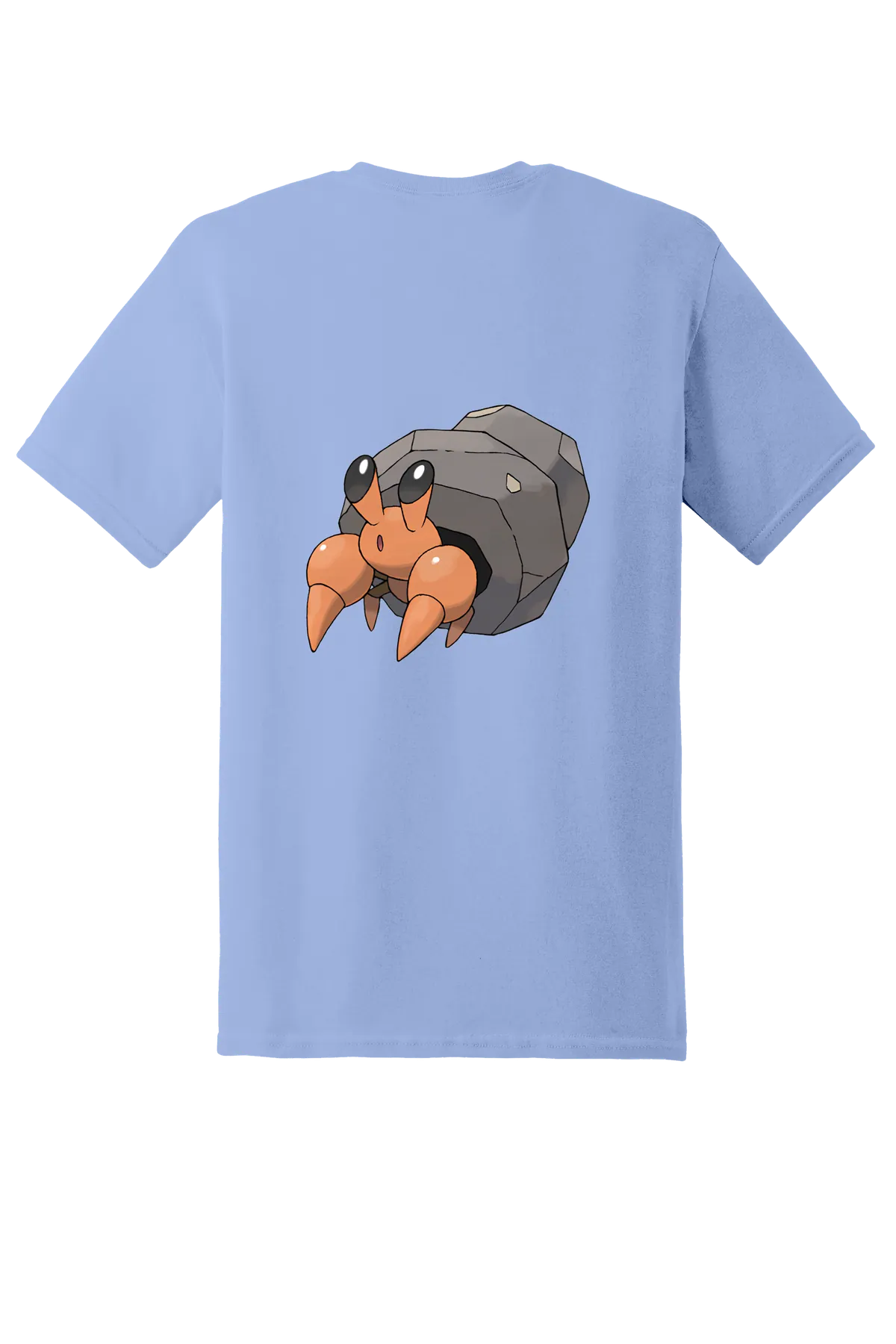 Pokemon Dwebble Tee, Carolina Blue, back print
