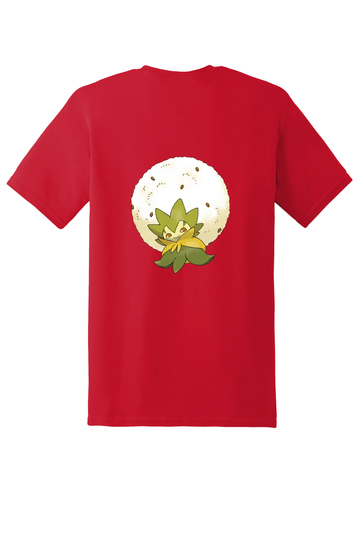Pokemon Eldegoss Tee, Red, back print