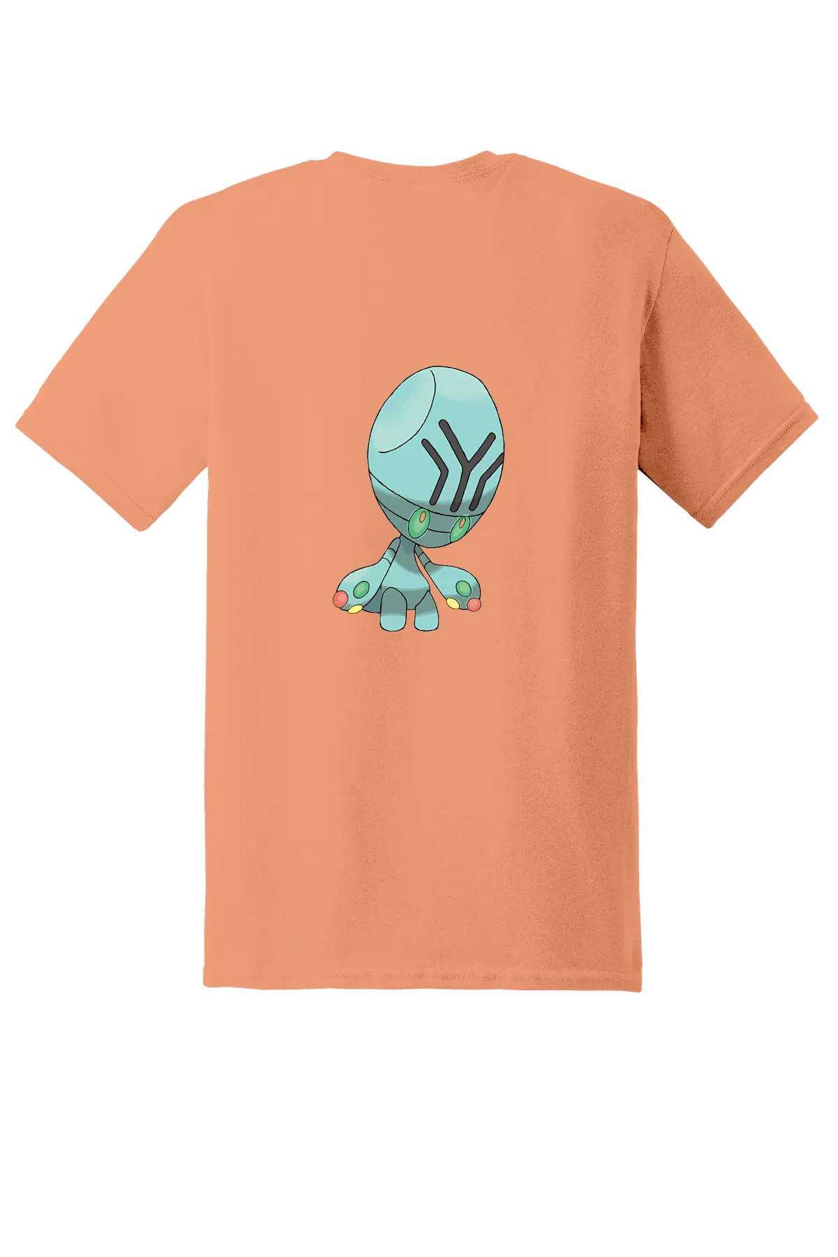 Pokemon Elgyem Tee, Tangerine, back print